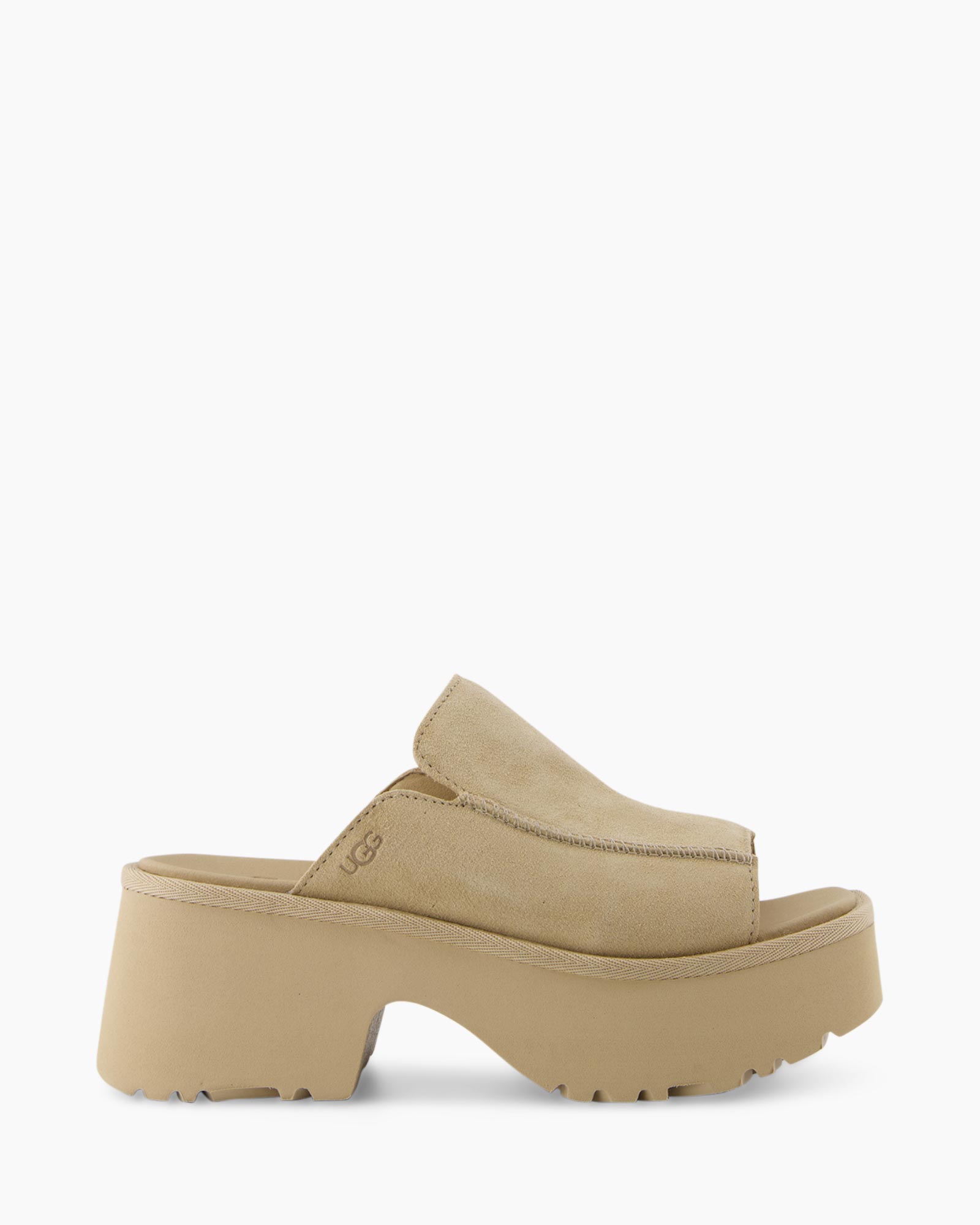 Sandaal Met Hak W New Heights Slide Beige