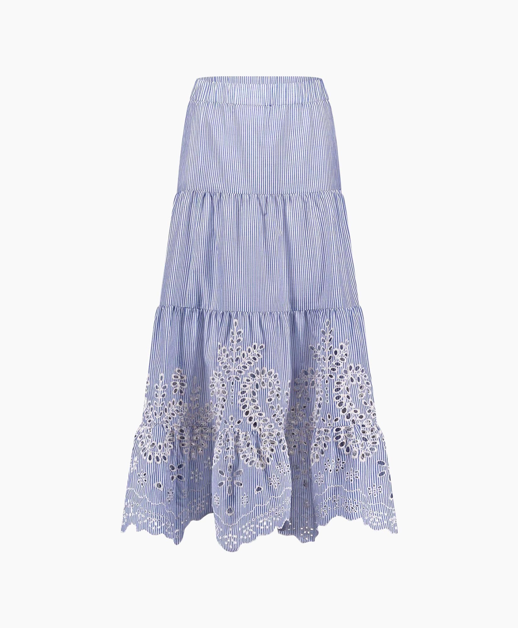 Rok Nola Embroidery Skirt Licht Blauw