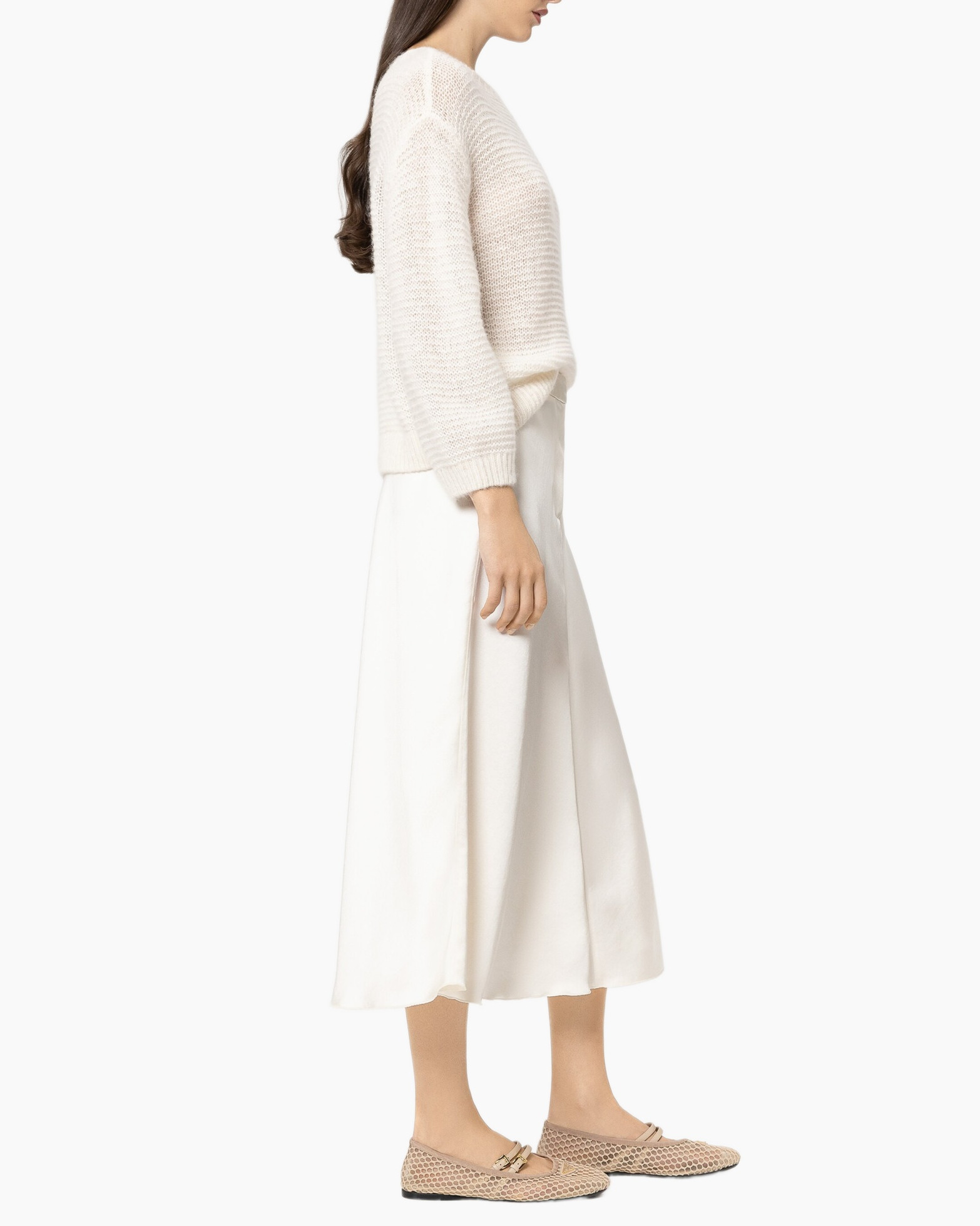 Long Sleeve, Linen, Dress, Sweater, Person