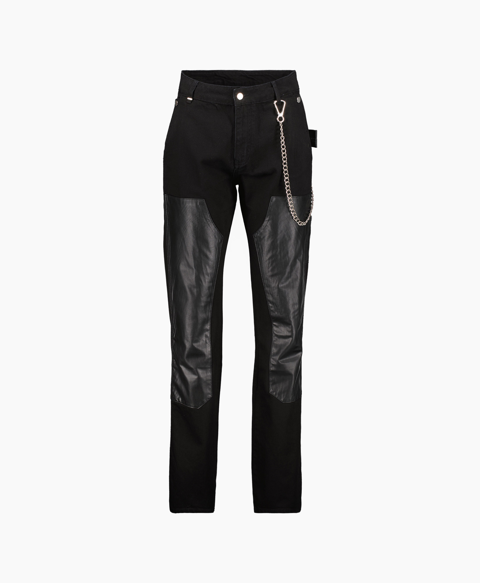 Flaneur Homme Jeans Carpenter Straight Jeans With  Zwart