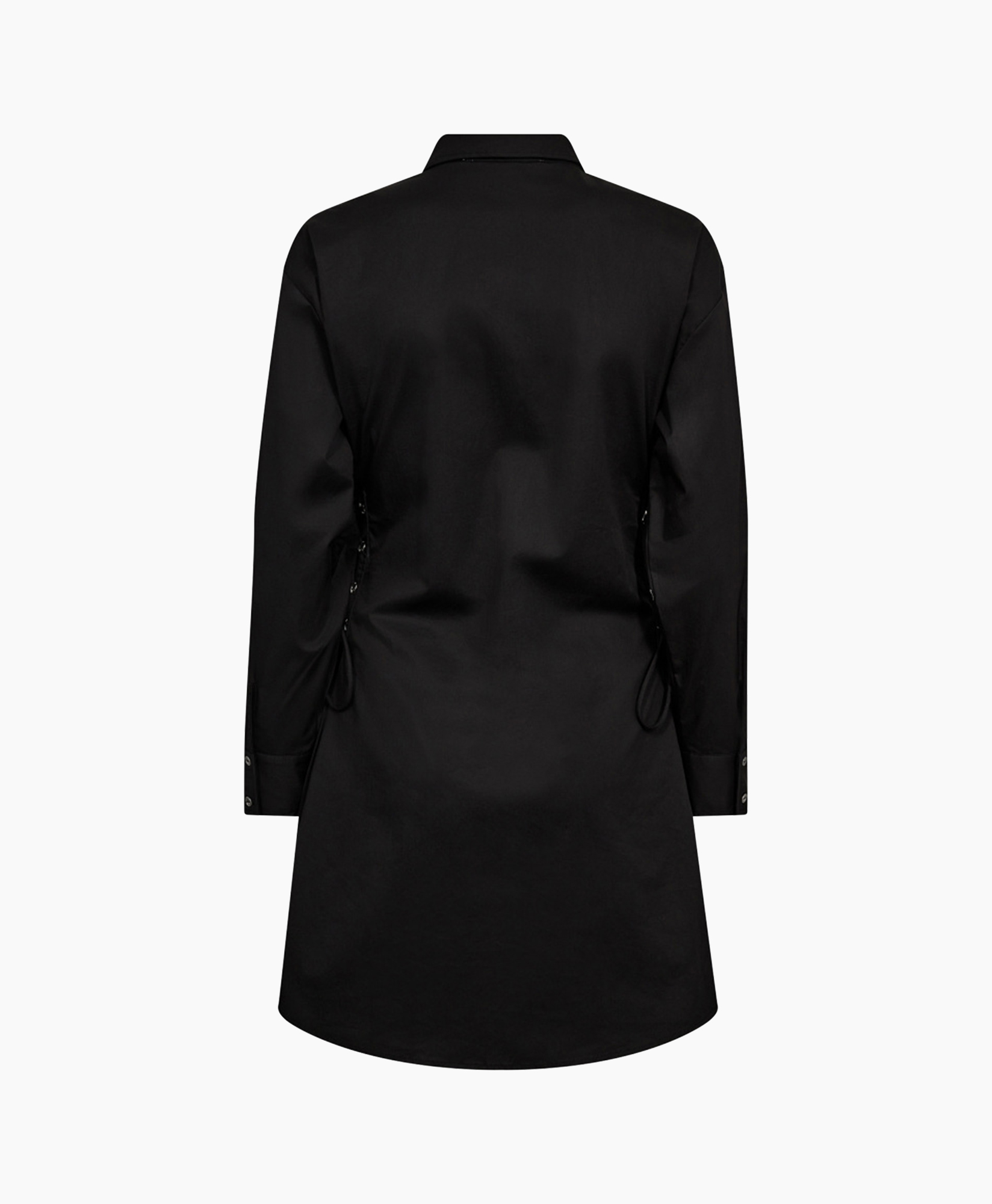 Midi Jurk Poppycc Eyelet Tee Shirt Zwart