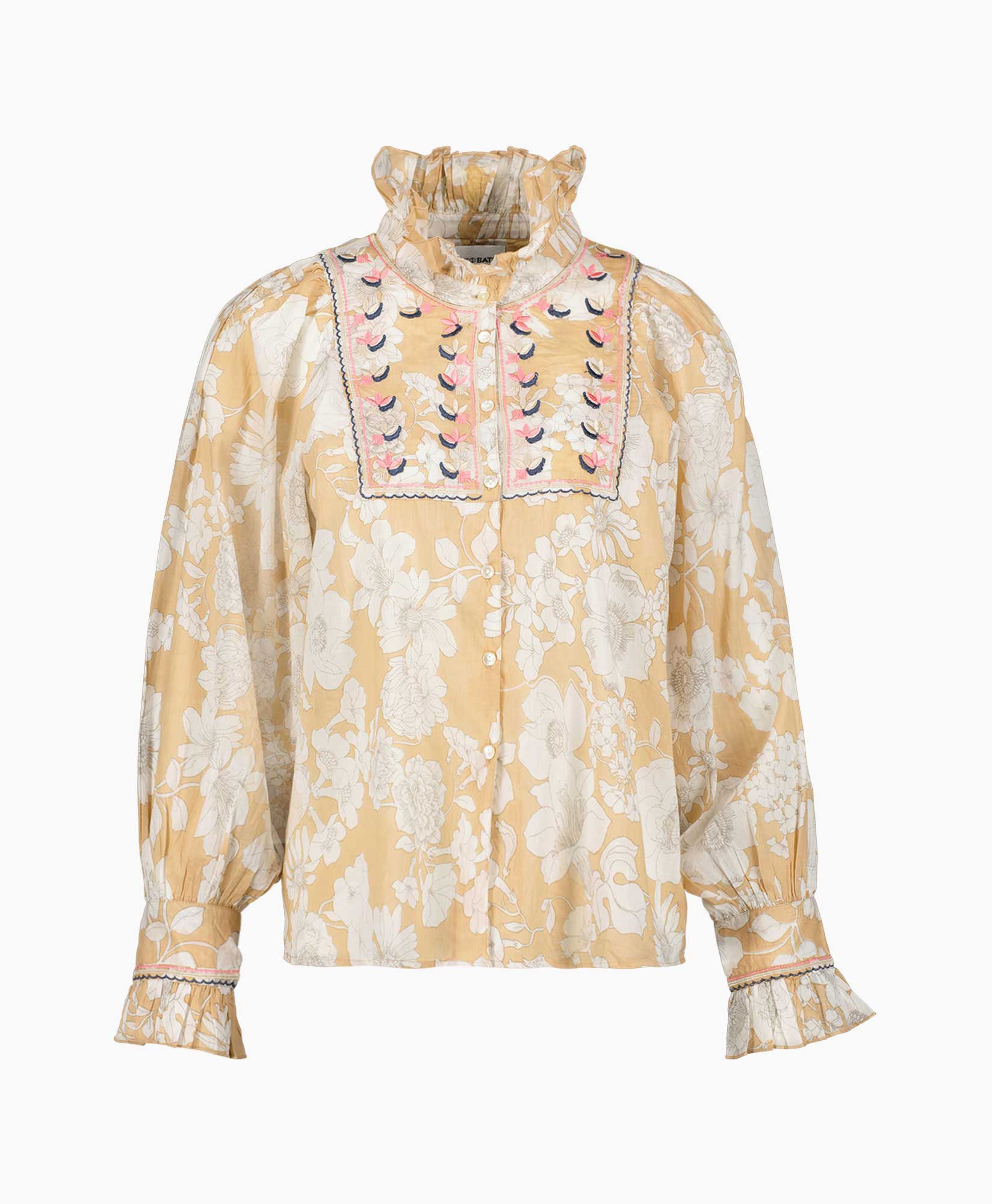 Antik Batik Blouse Peony1blo Beige