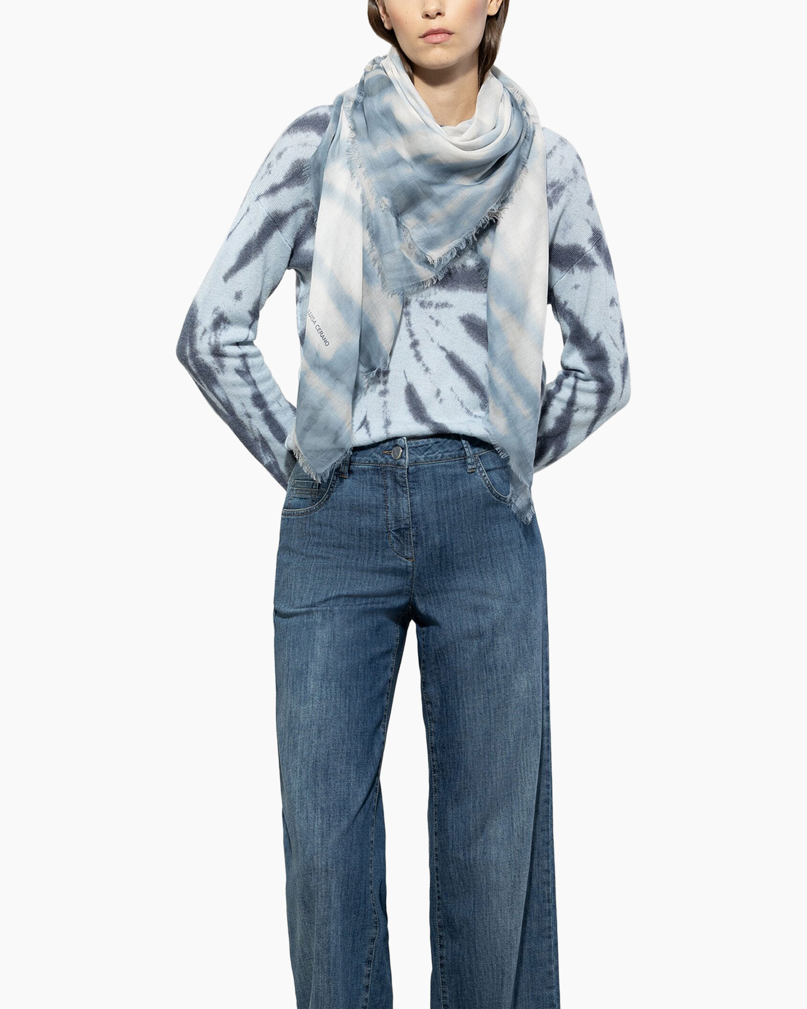 Shawl 818428/9459-0 Donker Blauw
