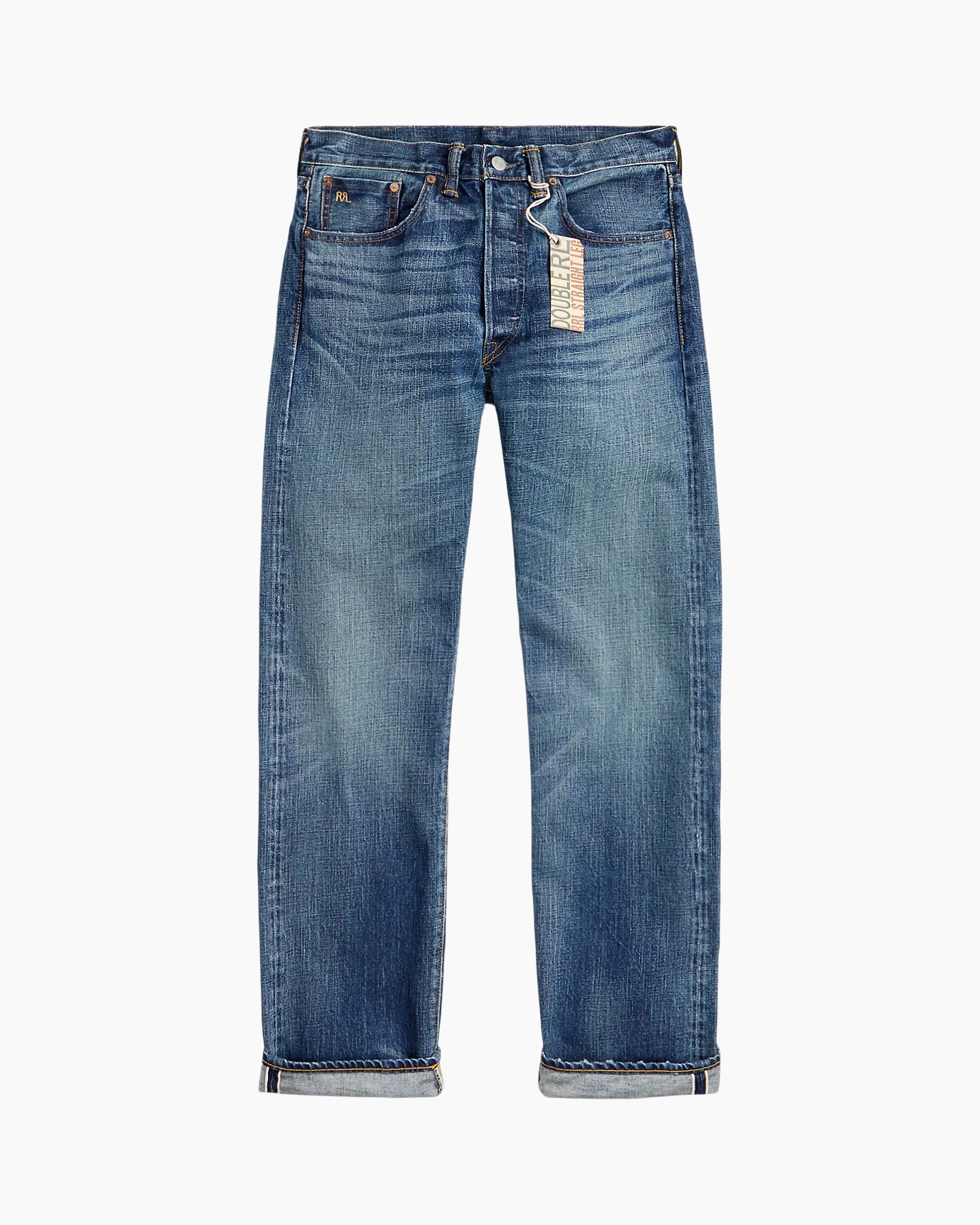 jeans, denim, blauw, rechte pasvorm, zakken