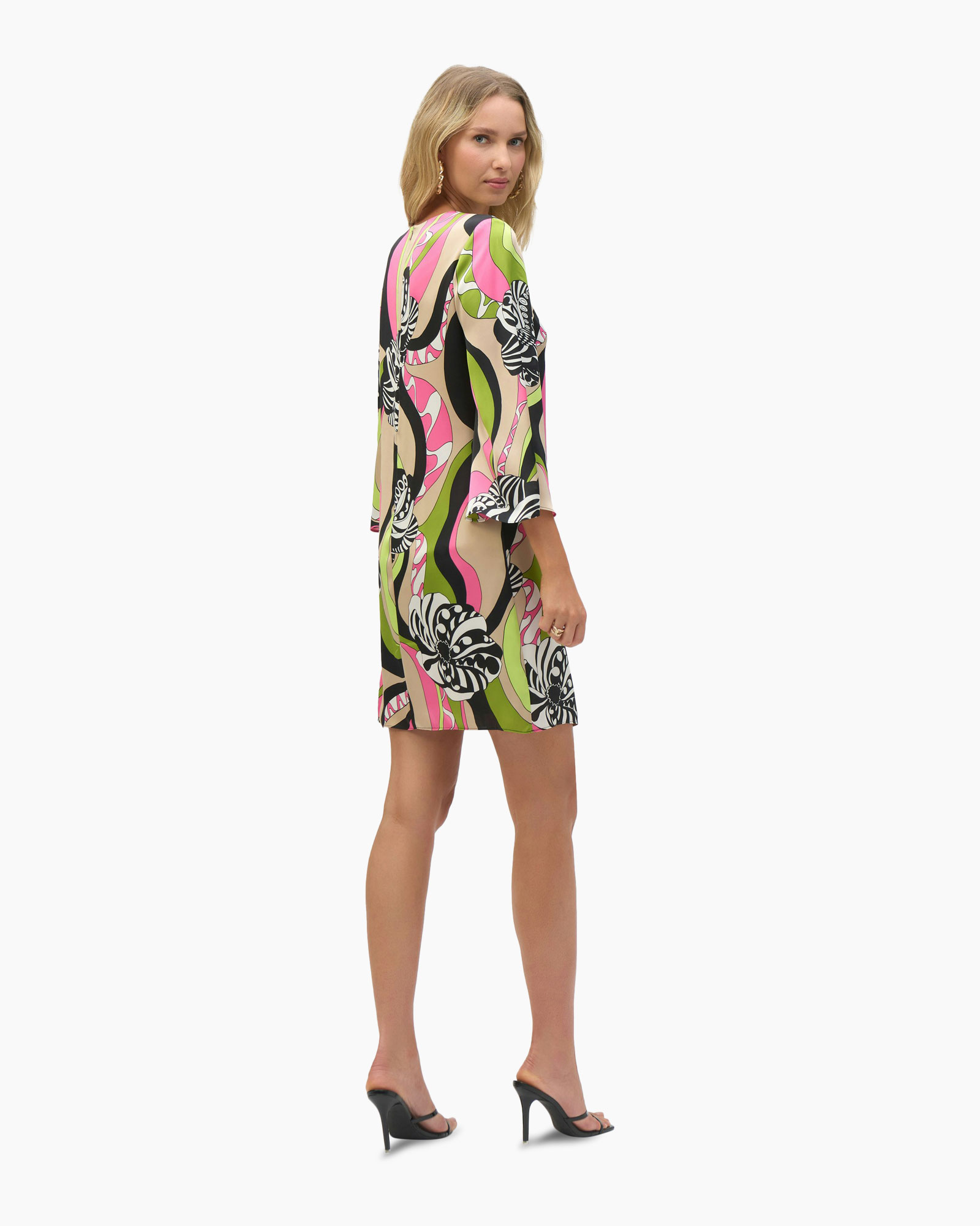 Jurk Short Print Zwart