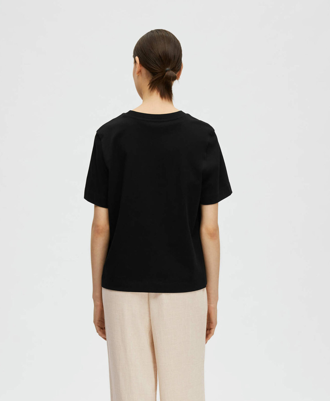 T-shirt Korte Mouw Essential Ss  Boxy Tee Noos Zwart