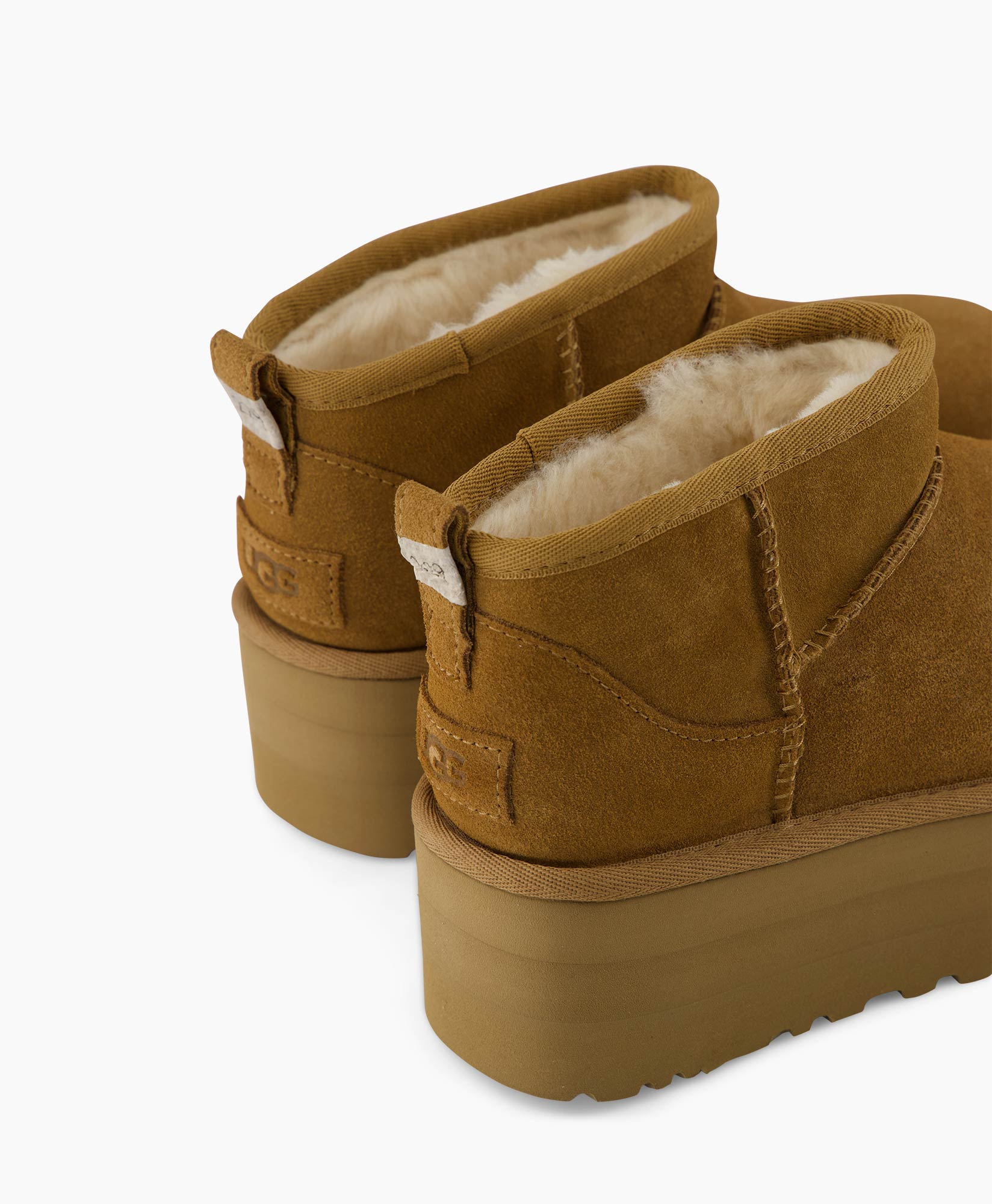 Ugg Enkellaars Classic Ultra Mini Platform Cognac