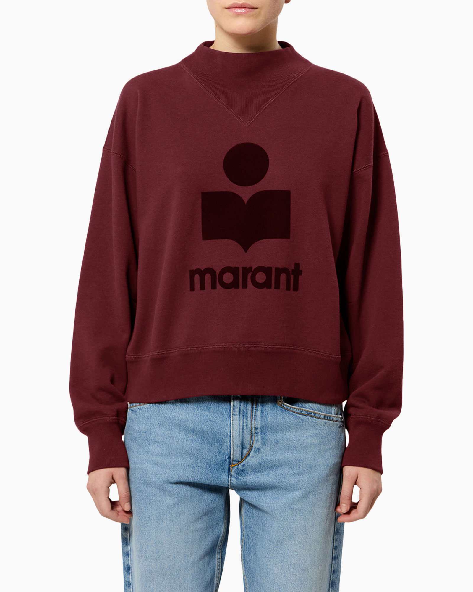 sweatshirt, maroon, logo, unisex, crewneck