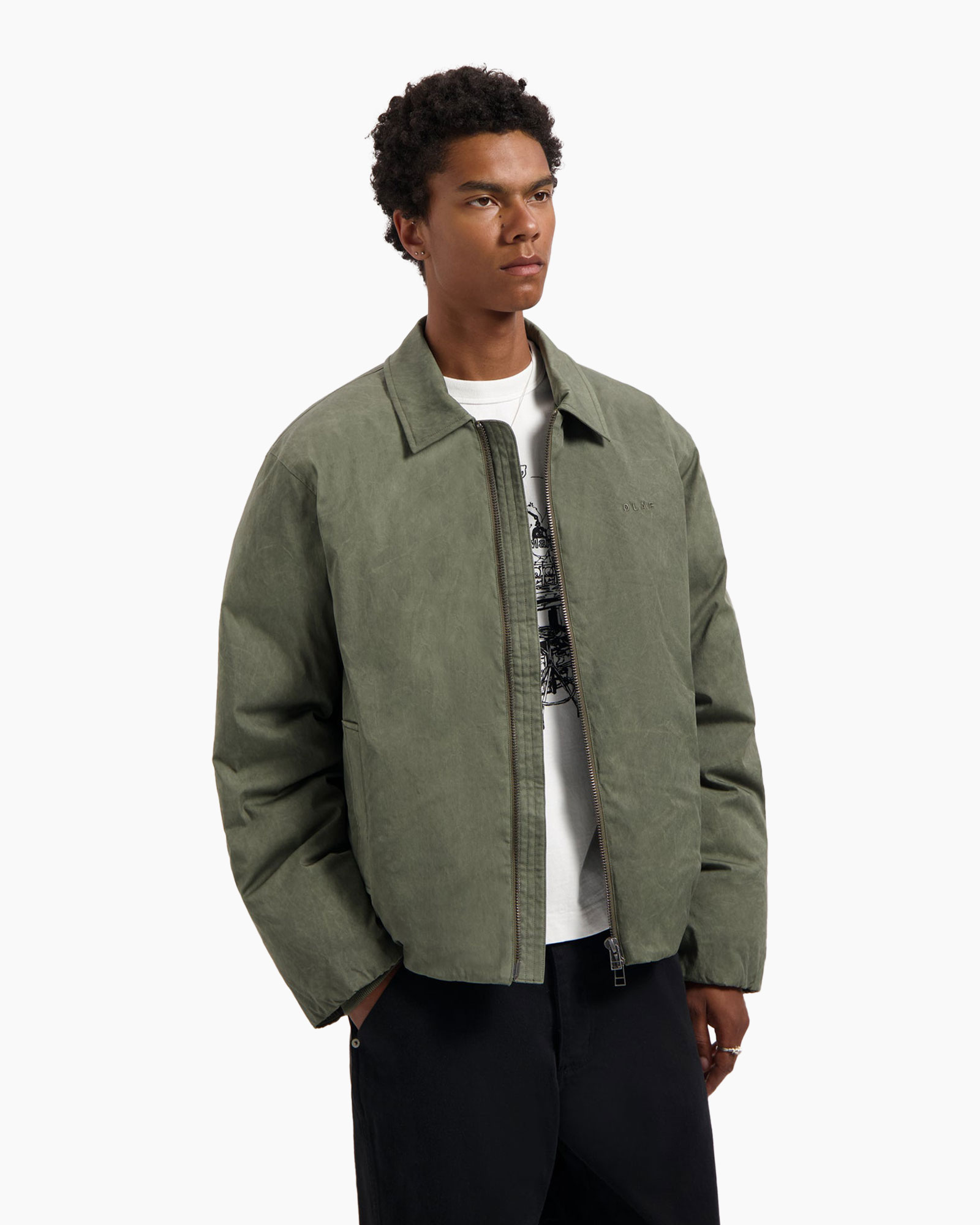 Jack Medium Padded Olijf