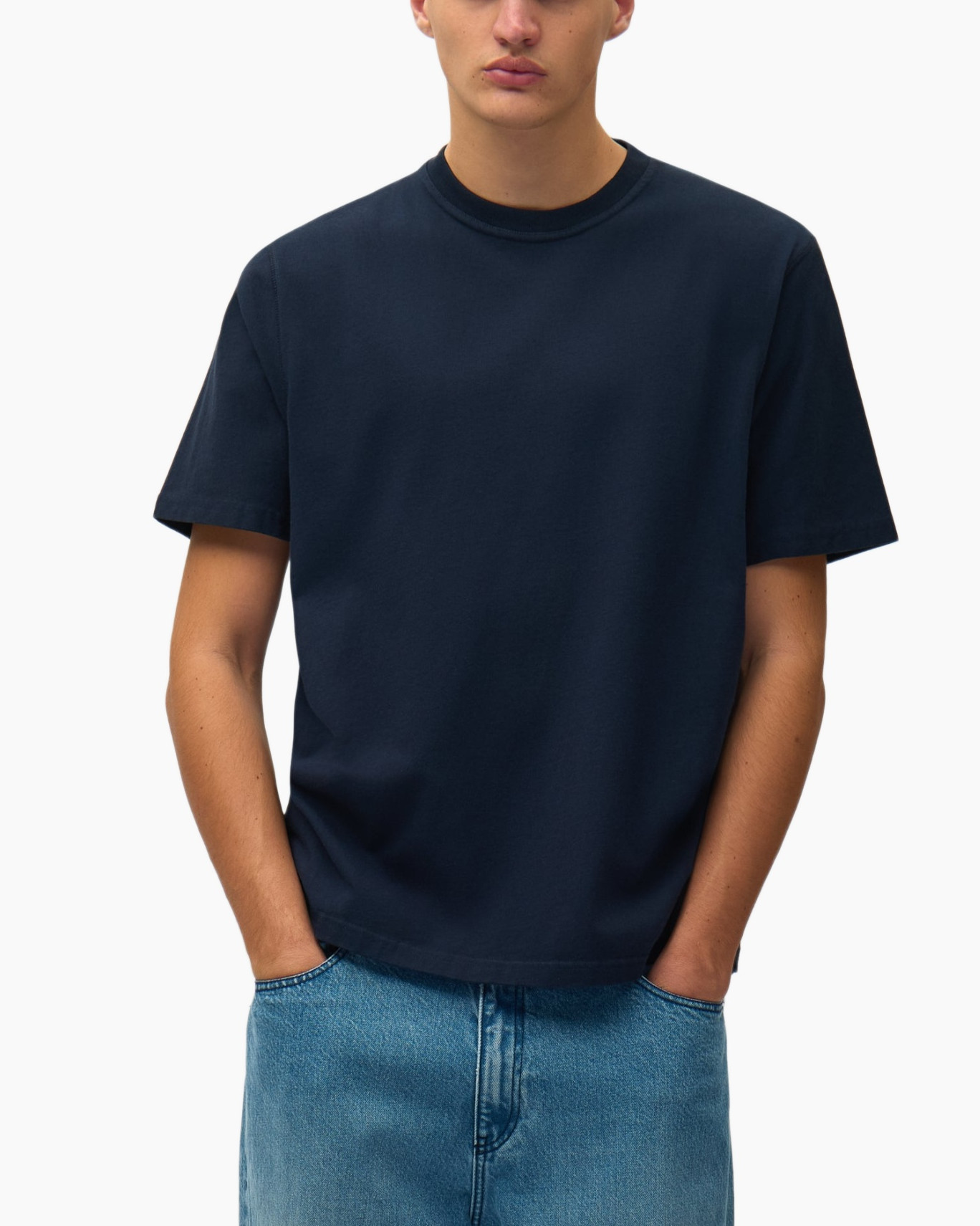 Clothing, T-Shirt, Sleeve, Person, Jeans