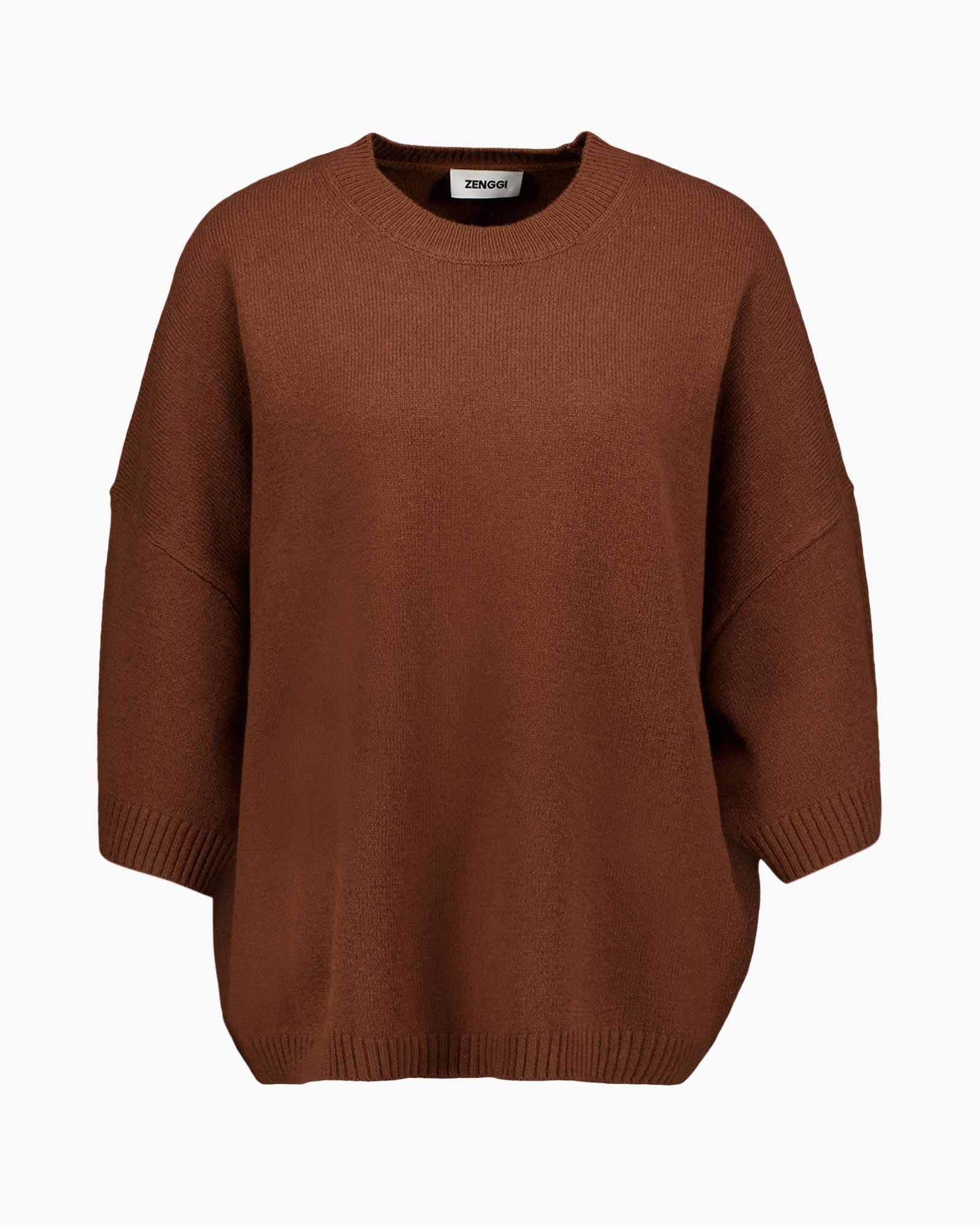 Pullover Fine Wool Dawson Bruin