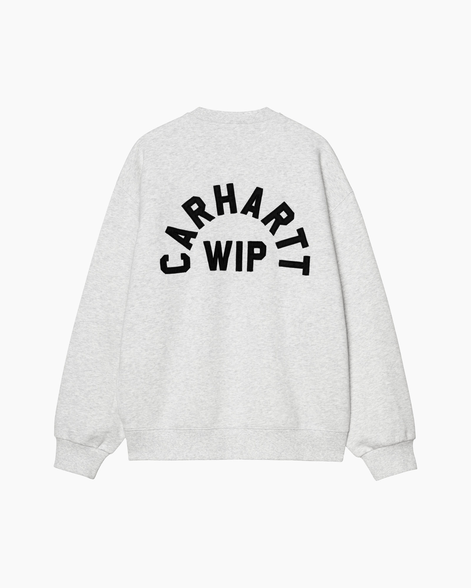 hoodie, grijs, rugdruk, rondhals, lange_mouw