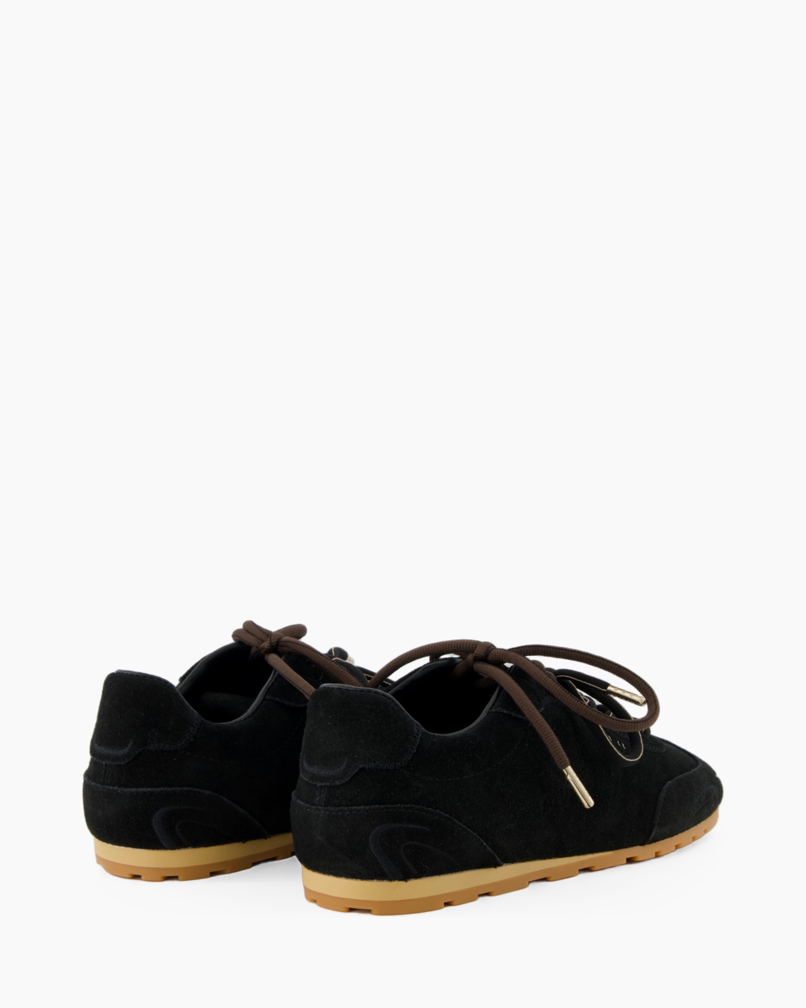 zwart, suède, schoenen, lage snit, veters