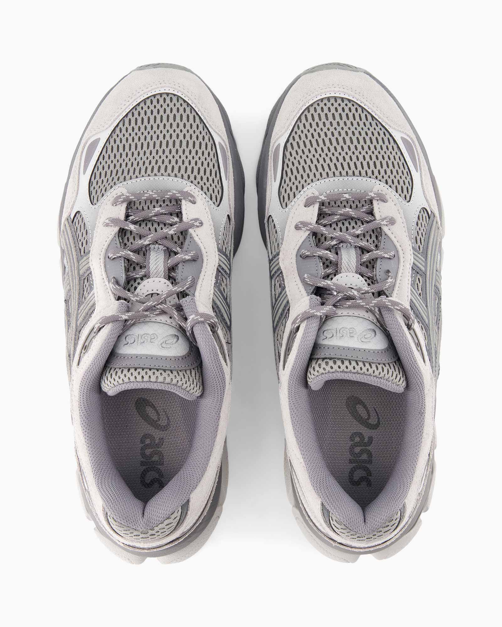 hardloopschoenen, mesh bovenwerk, grijs, athletisch, sneakers