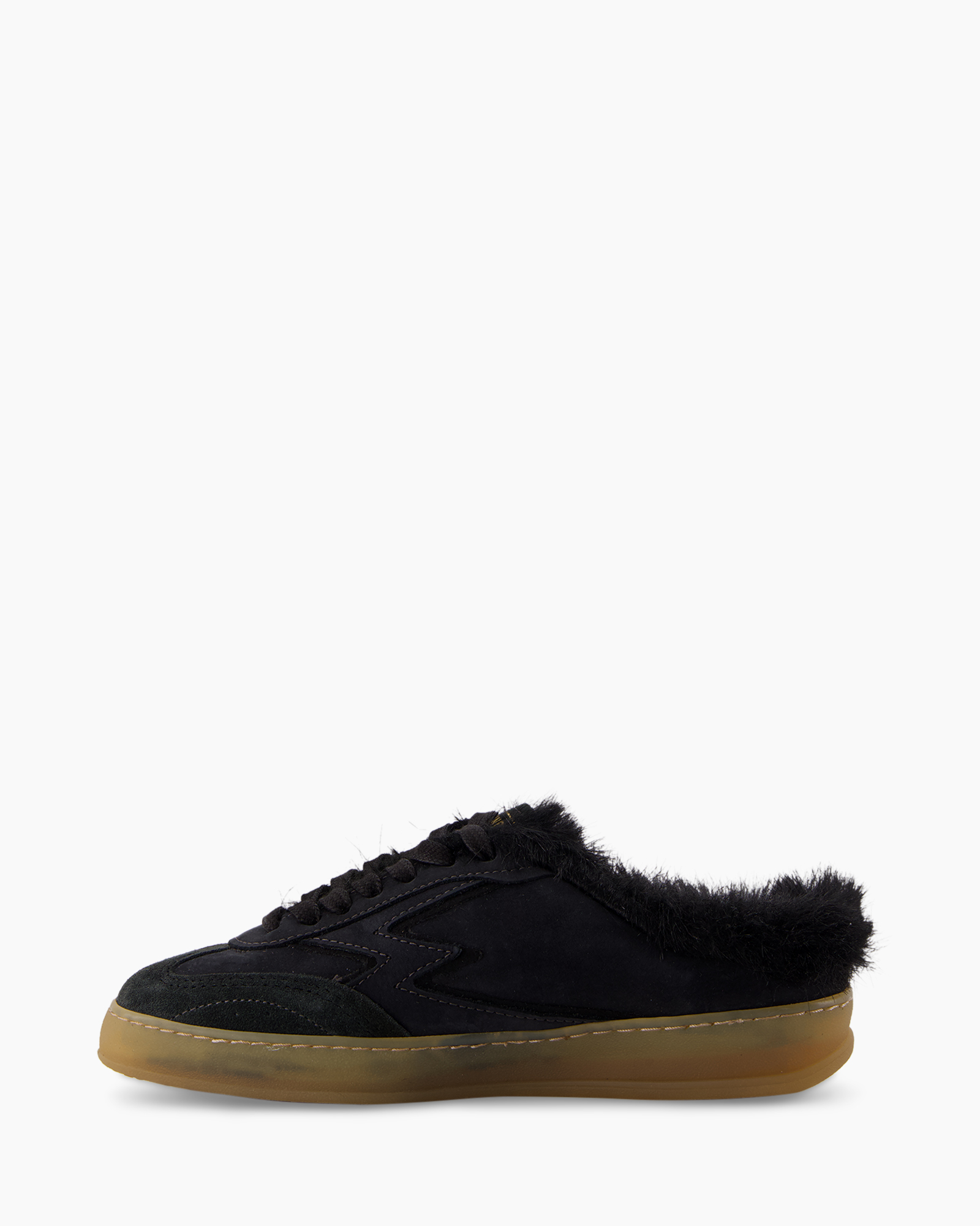 Sneaker Club Mule Deluxe Faux Fur Donker Bruin