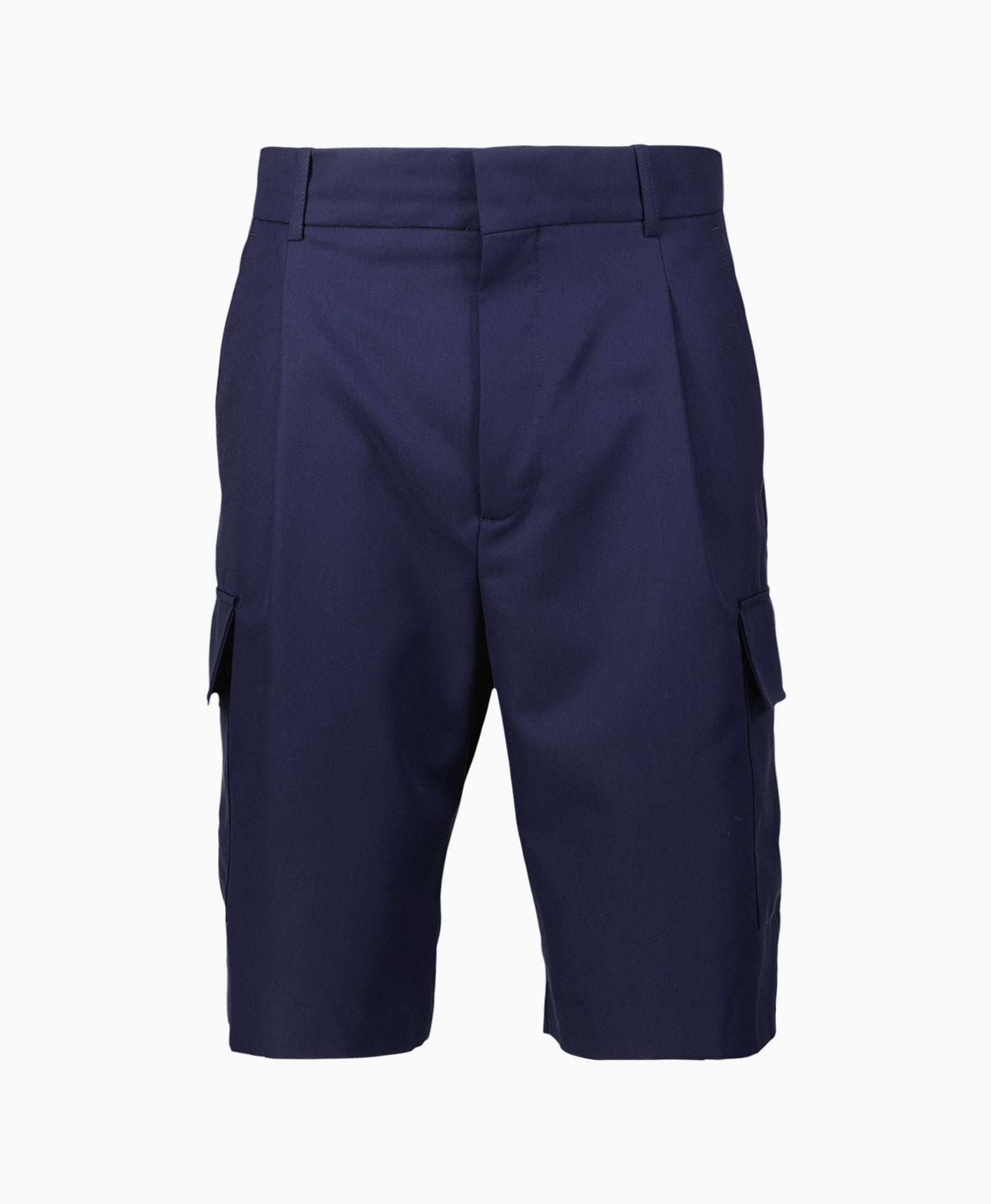 Korte Broek Le Short Cargo Laine Donker Blauw