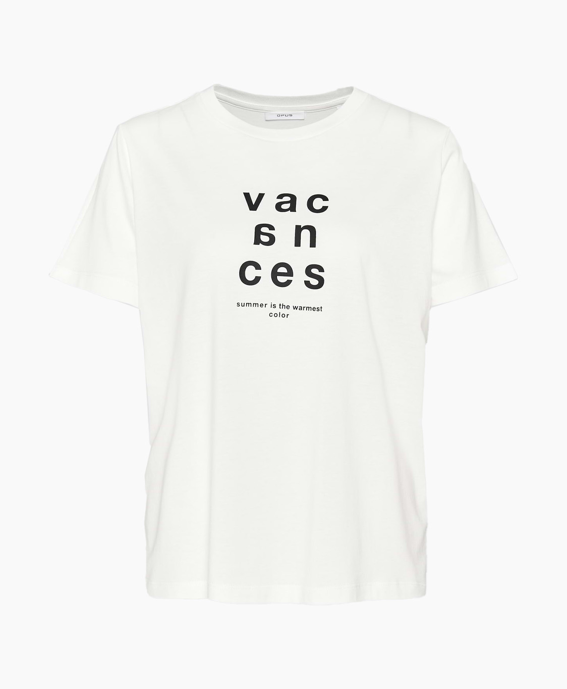 Opus Top Sacanza Print Ecru