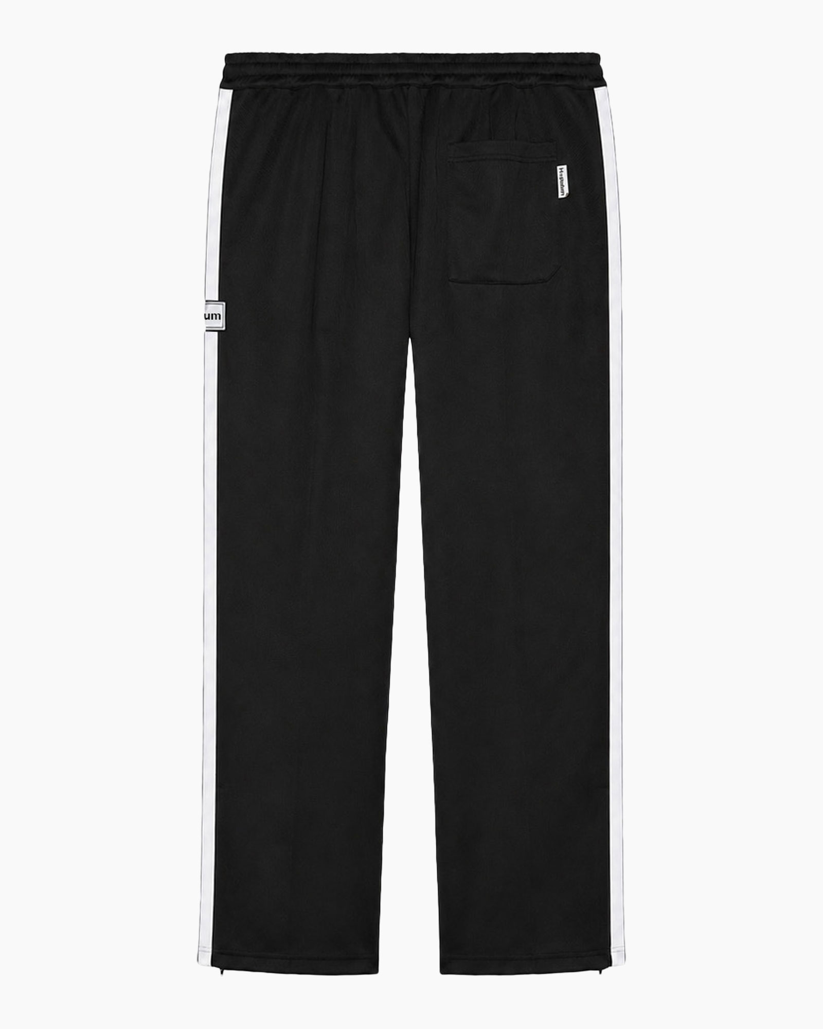 broek, trainingbroek, zwart, elastische taille, zijstreep