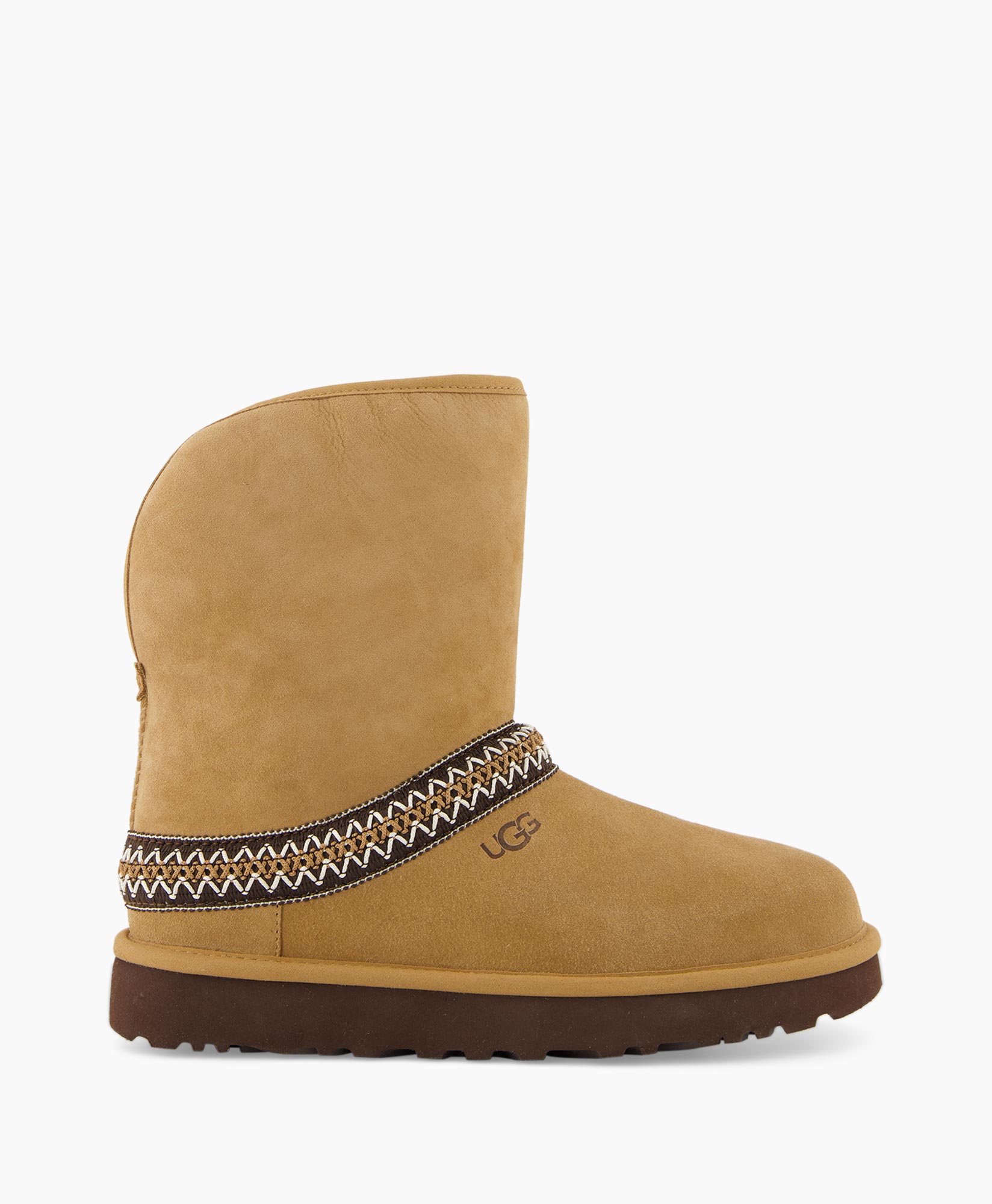 Enkellaars W Classic Short Crescent Camel