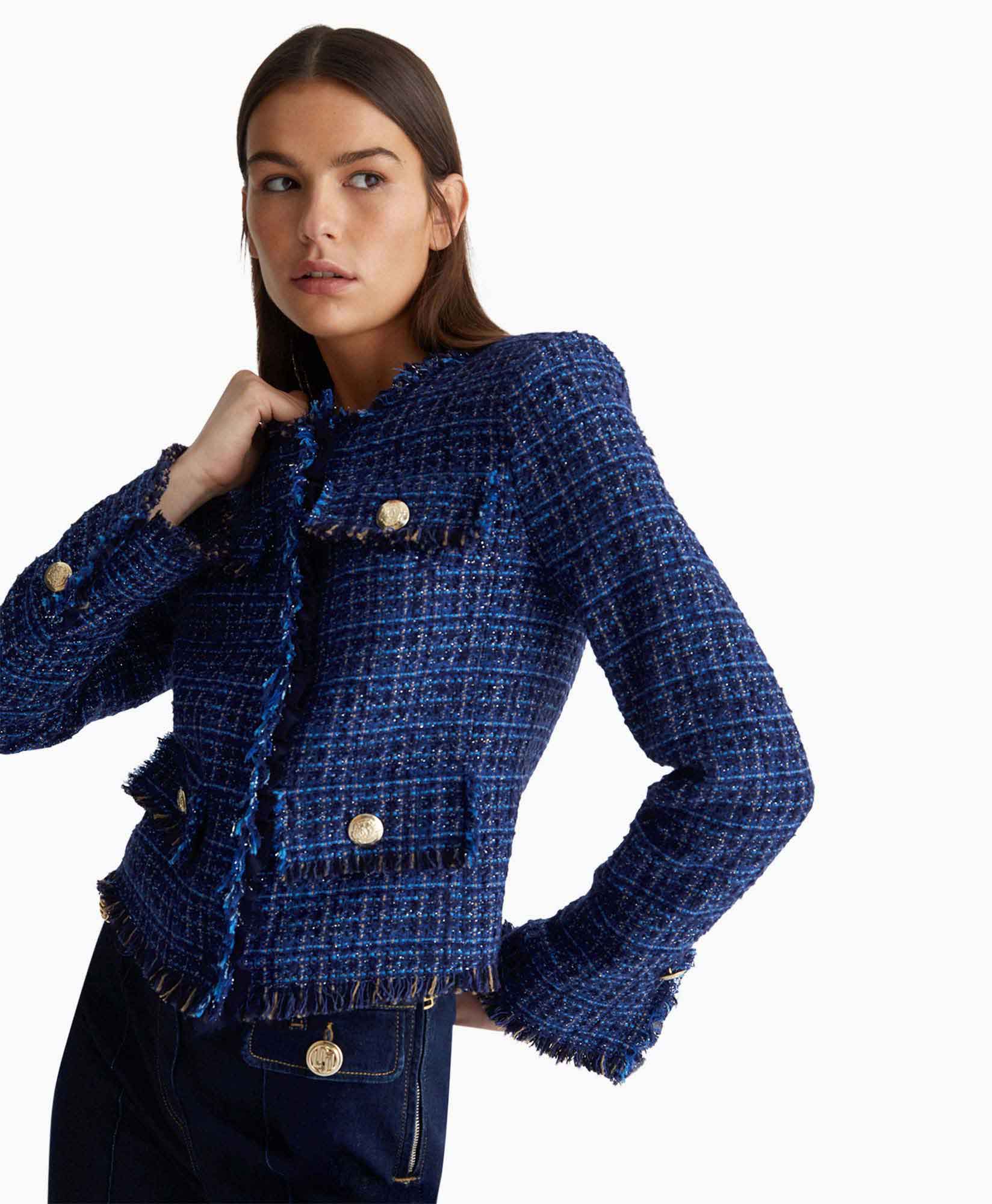 Liu Jo Blazer Sfrangiata Blauw