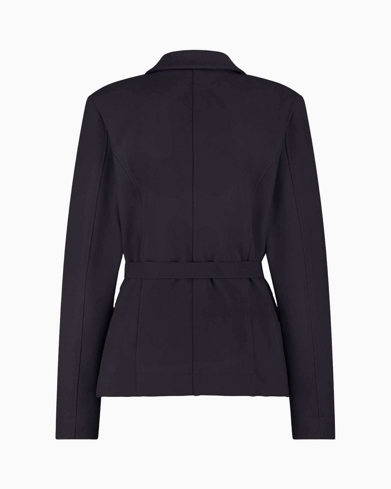 blazer, jasjak, op maat gemaakte, riem, donker grijs/zwart