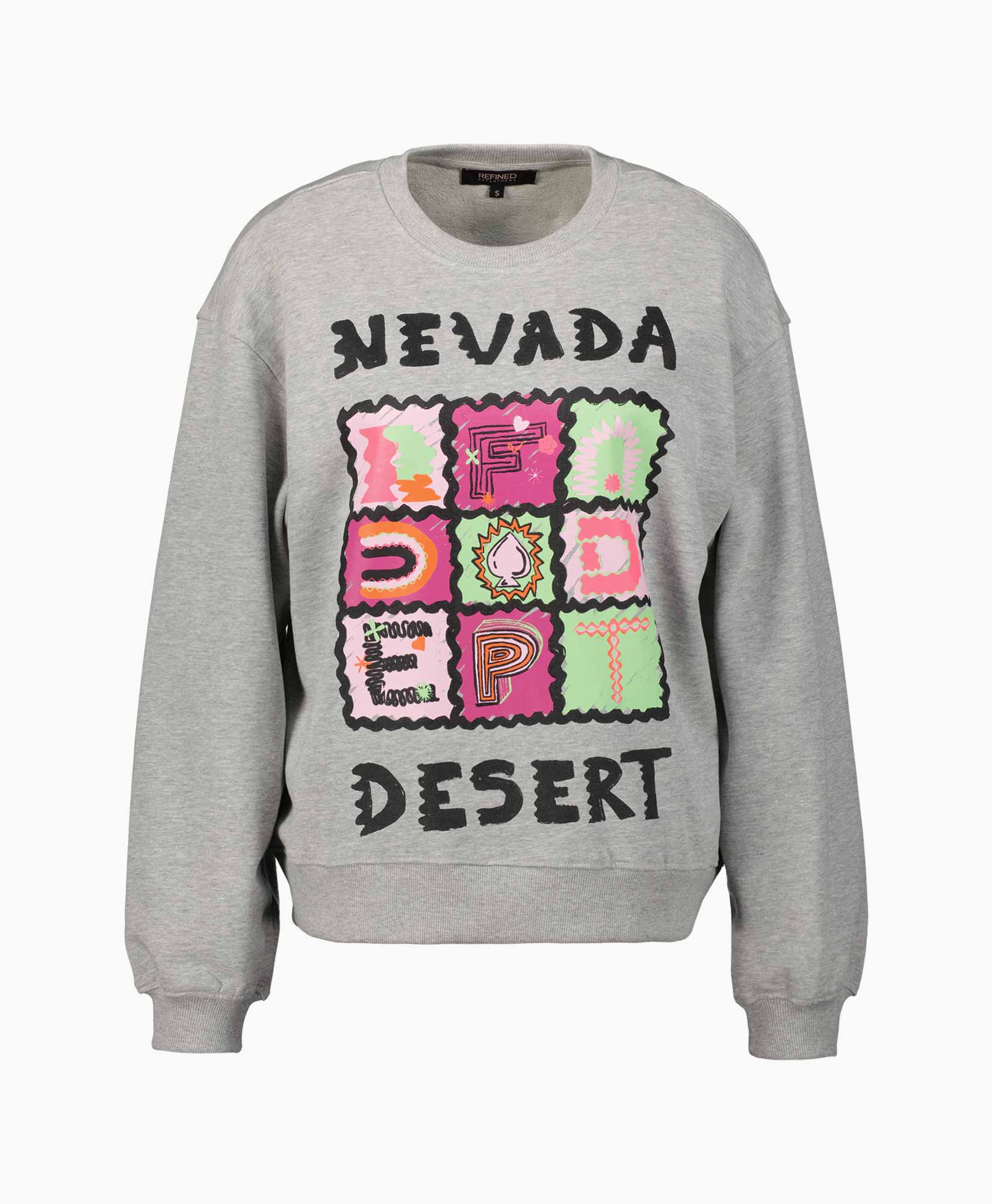 Refined Department Sweater Smiley Grijs