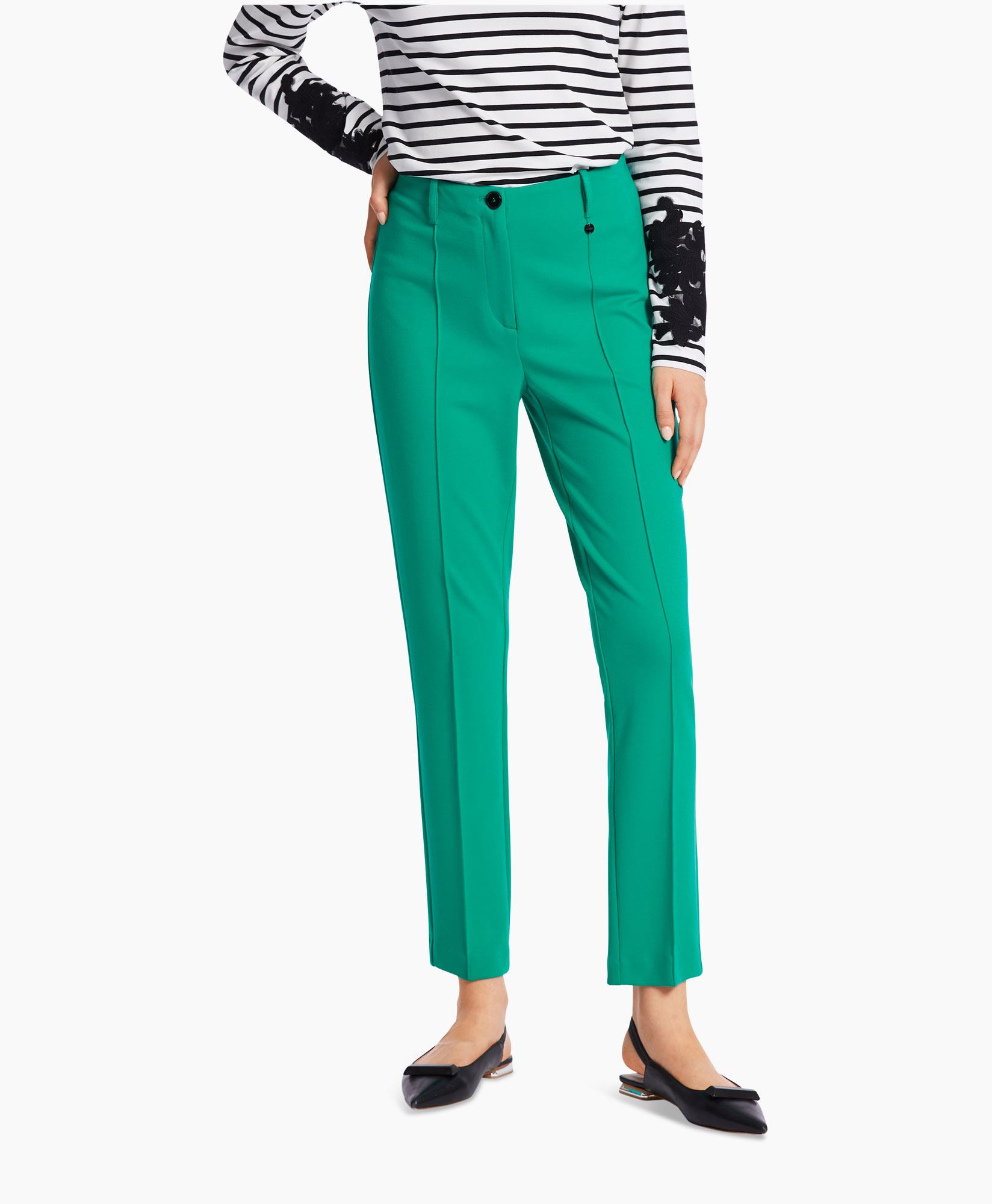 Marccain Collectie Broek Wc 81.11 J42 Groen