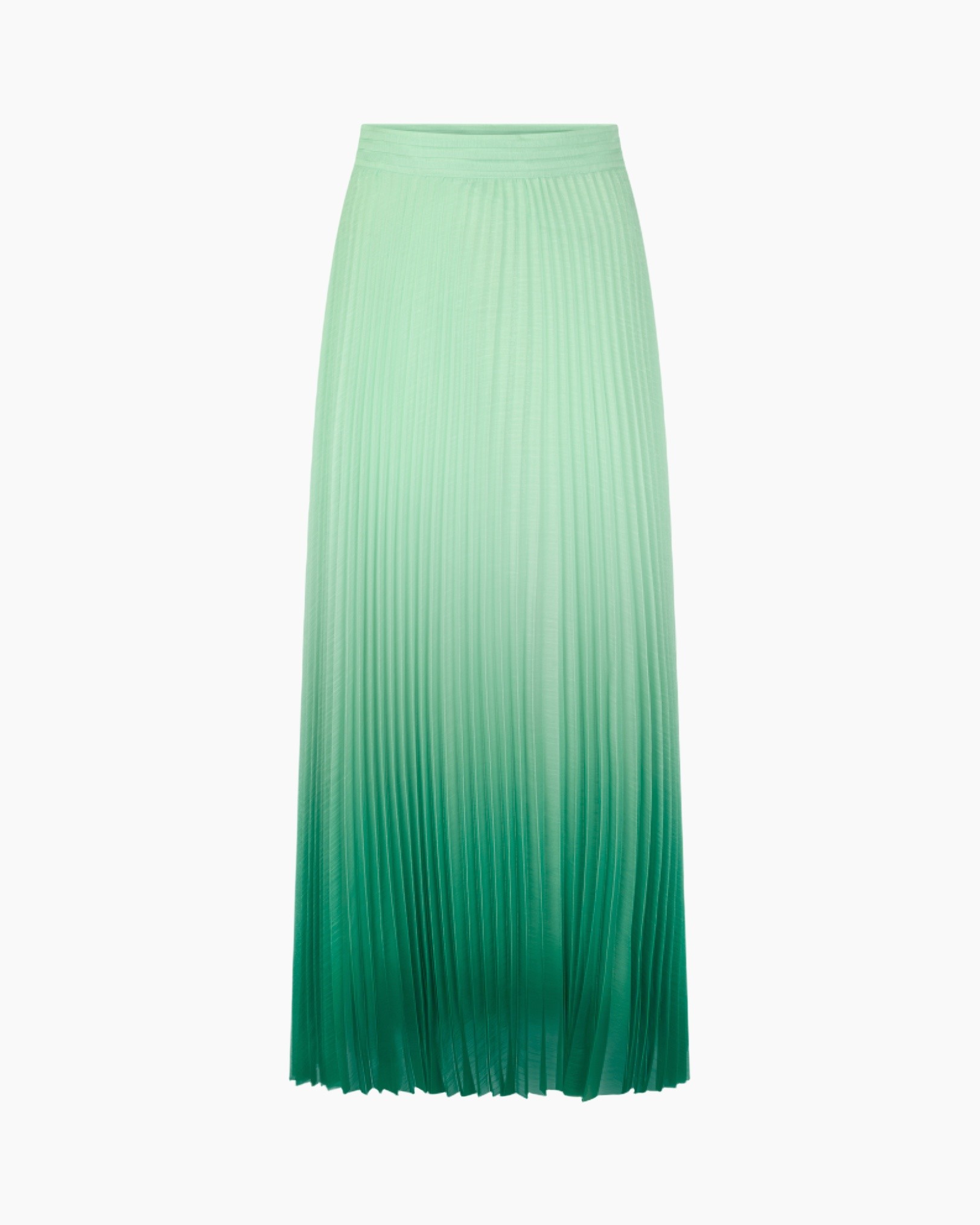 rokkenrok, plisseerrok, gradient, groen, lang