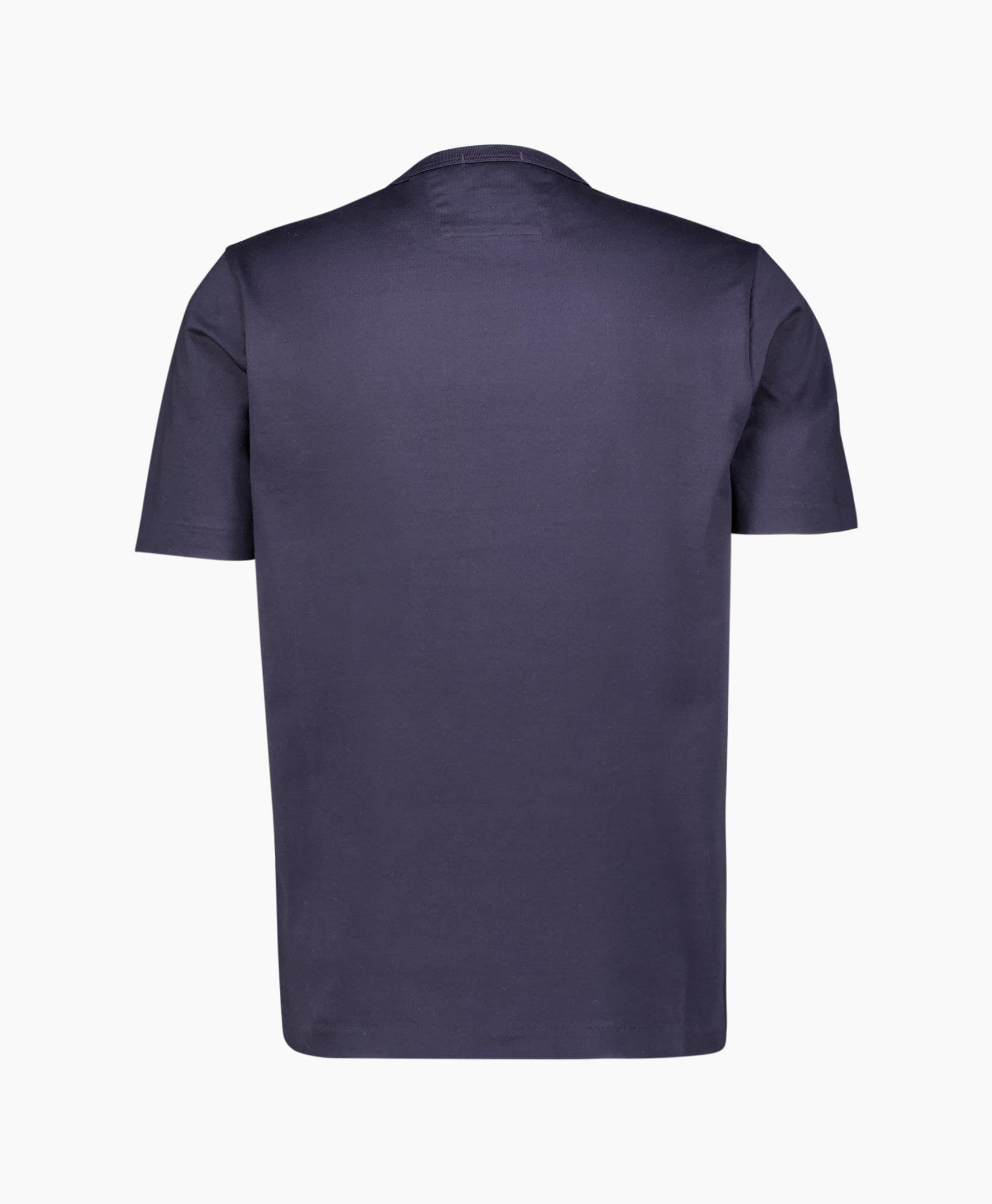 T-shirt Korte Mouw 30/2 Mercerized Jersey Twisted  Donker Blauw