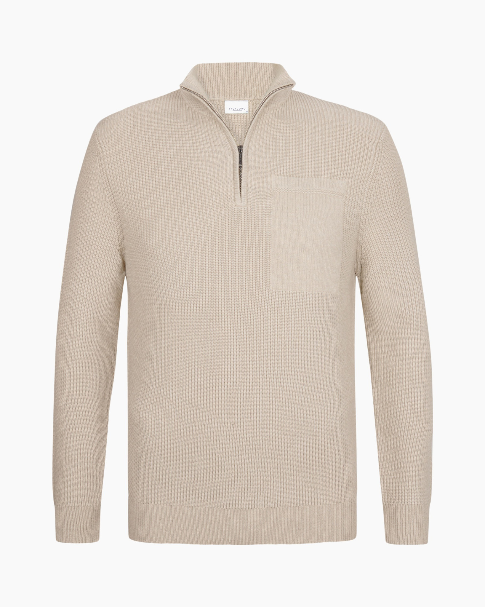 Trui Half Zip Off White