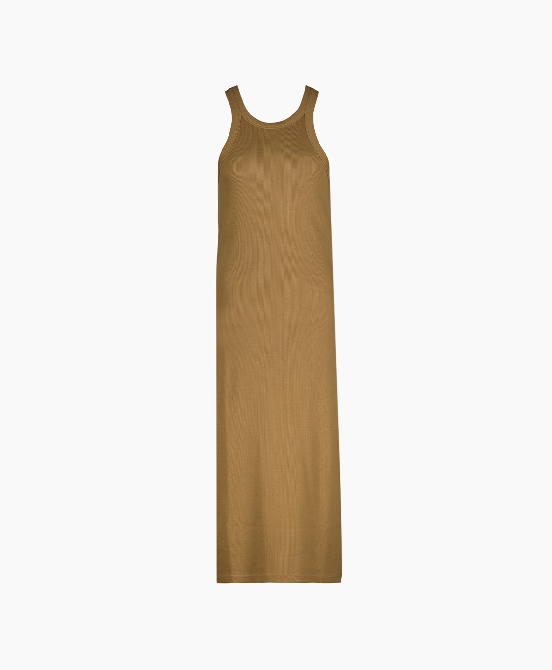 Closed Midi Jurk Tank Dress Bruin
