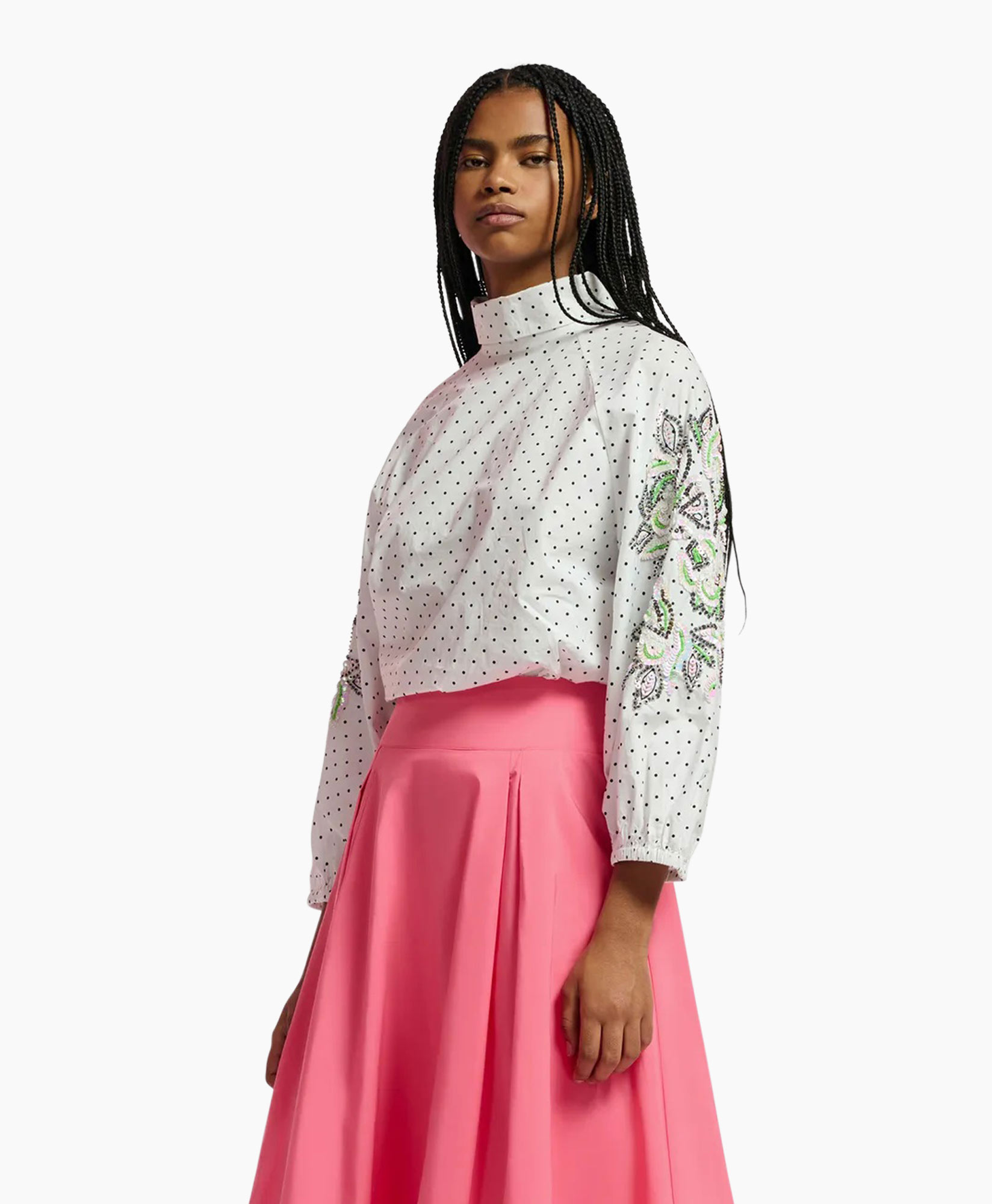 ESSENTIEL ANTWERP JOOJOO ASYMMETRIC BLOUSE