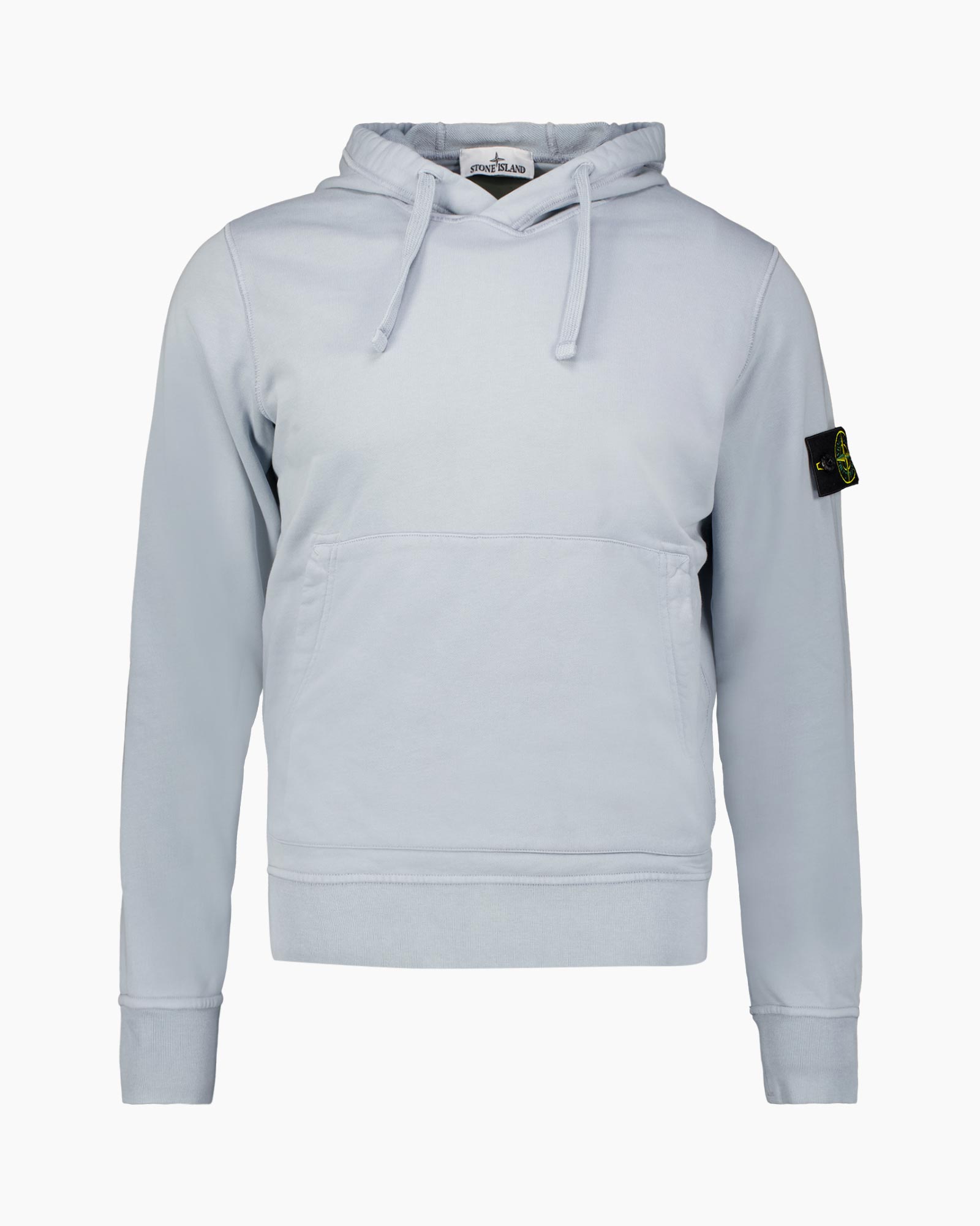 hoodie, pullover, lichtblauw, kangoeroezakken, trekkoord-hoed