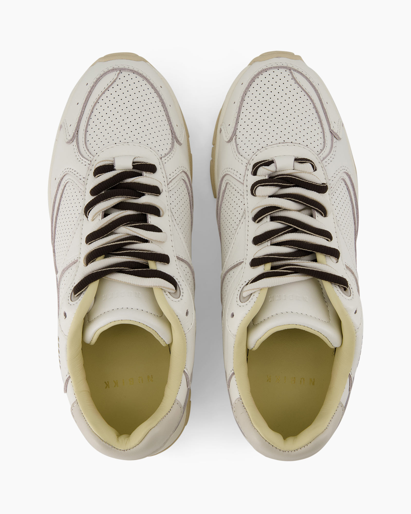 sneakers, schoenen, veters, perforatie, wit