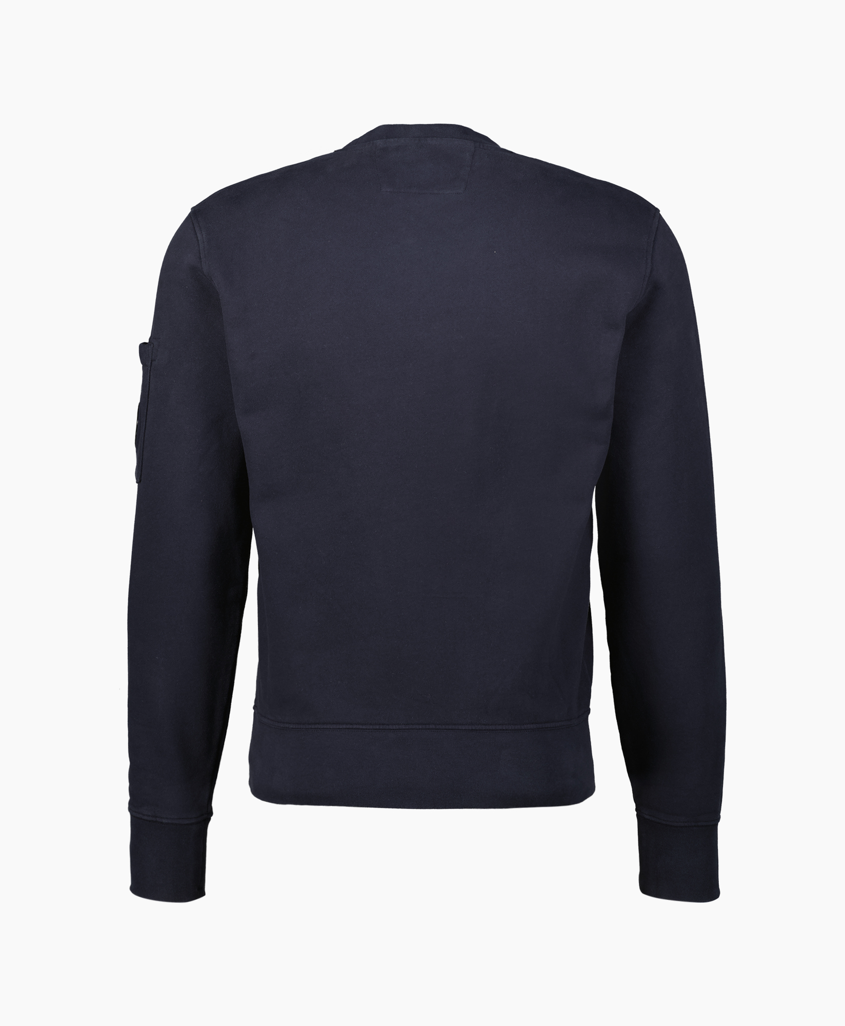 Cp Company Sweater Brushed & Emerized Diagonal Fle Donker Blauw