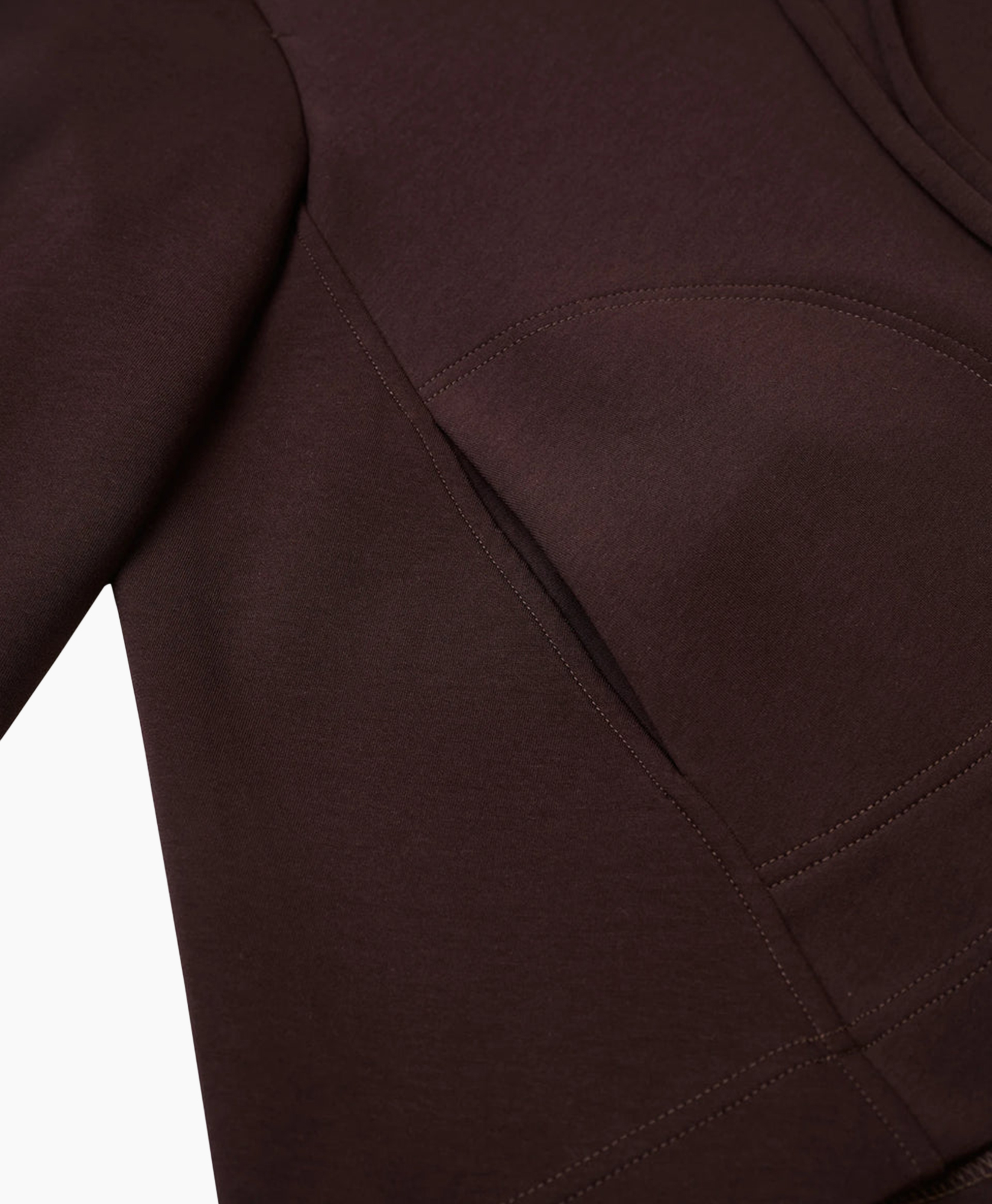 hoodie, hooded, lange mouwen, bruin, pullover