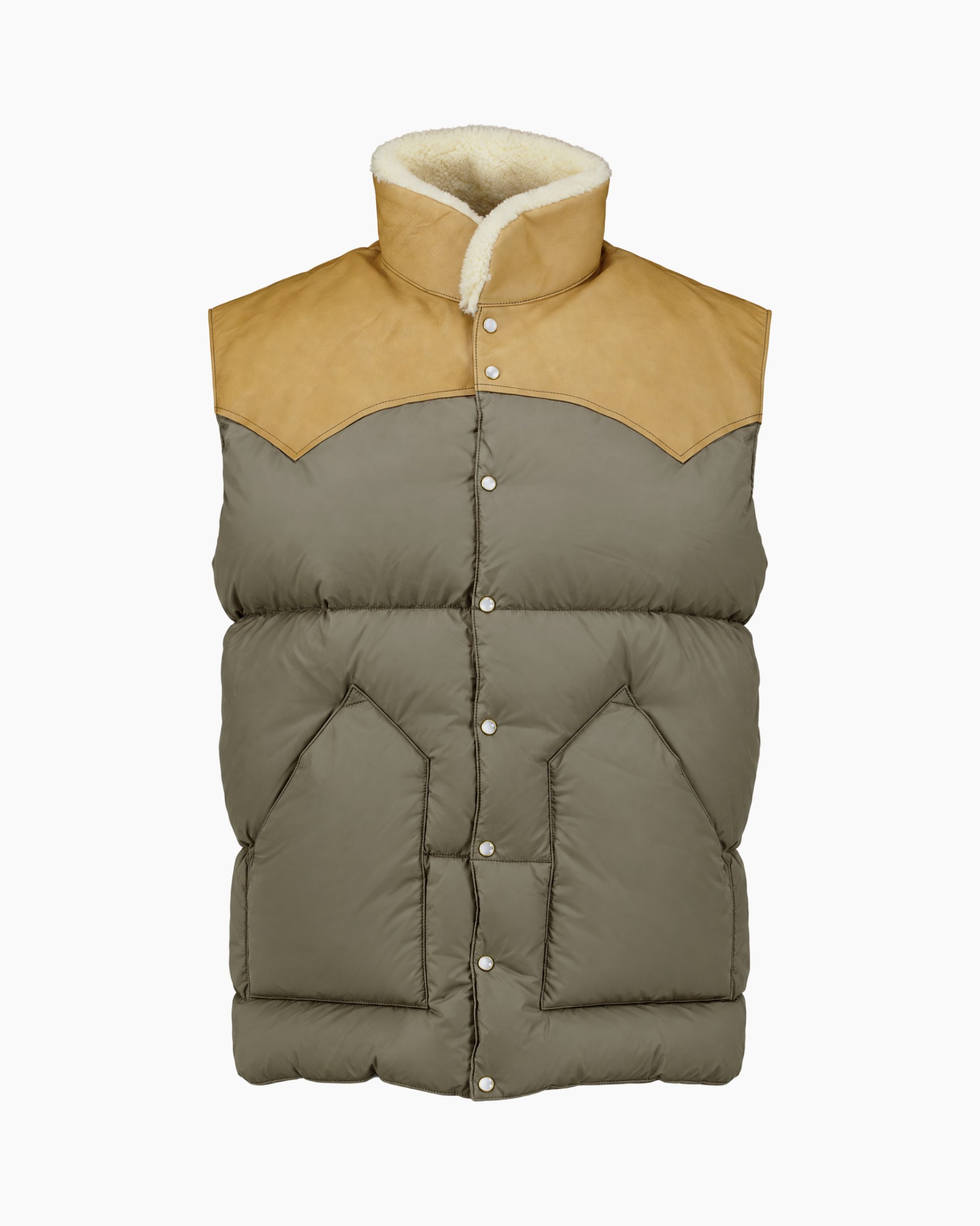 donsvest puffer, mouwloos, synthetische vulling, rits, tweekleurig