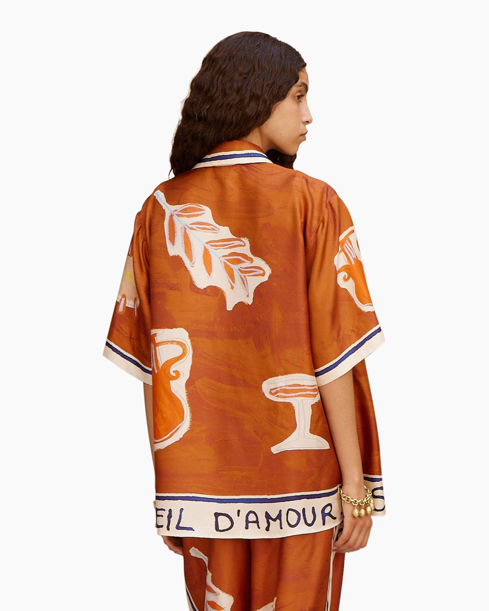 Vest Soleil D'amour Silk Roestbruin