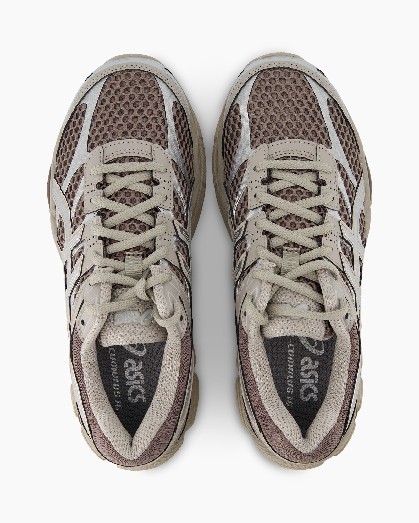 sneakers, schoenen, loopschoenen, mesh, beigebruin