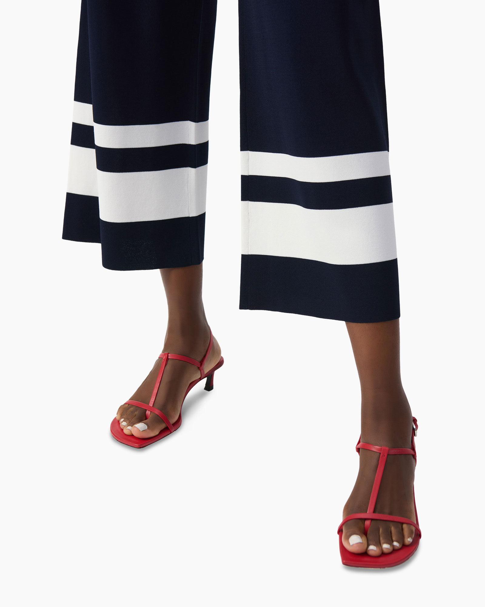 Pantalon Striped Zwart