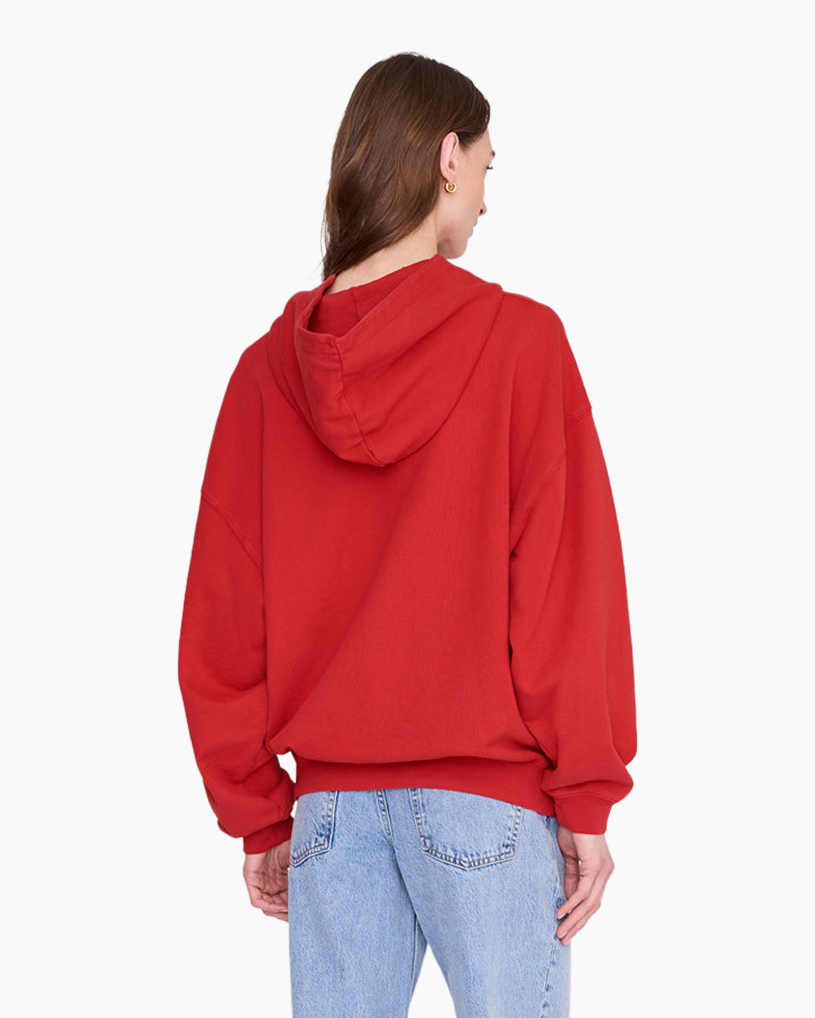 hoodie, rood, pullover, grafisch, truien