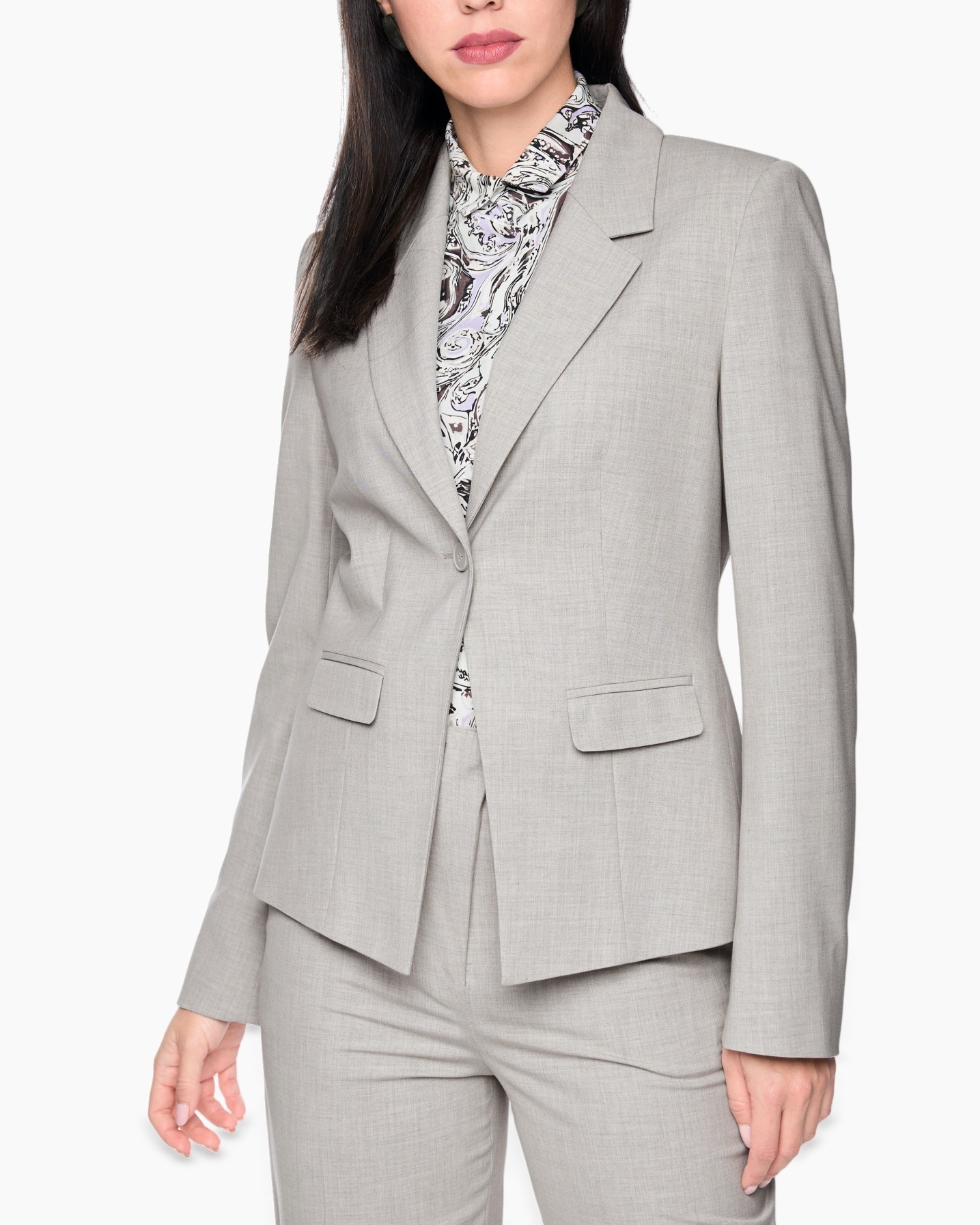 blazer, pak, jasje, broek, lichtgrijs