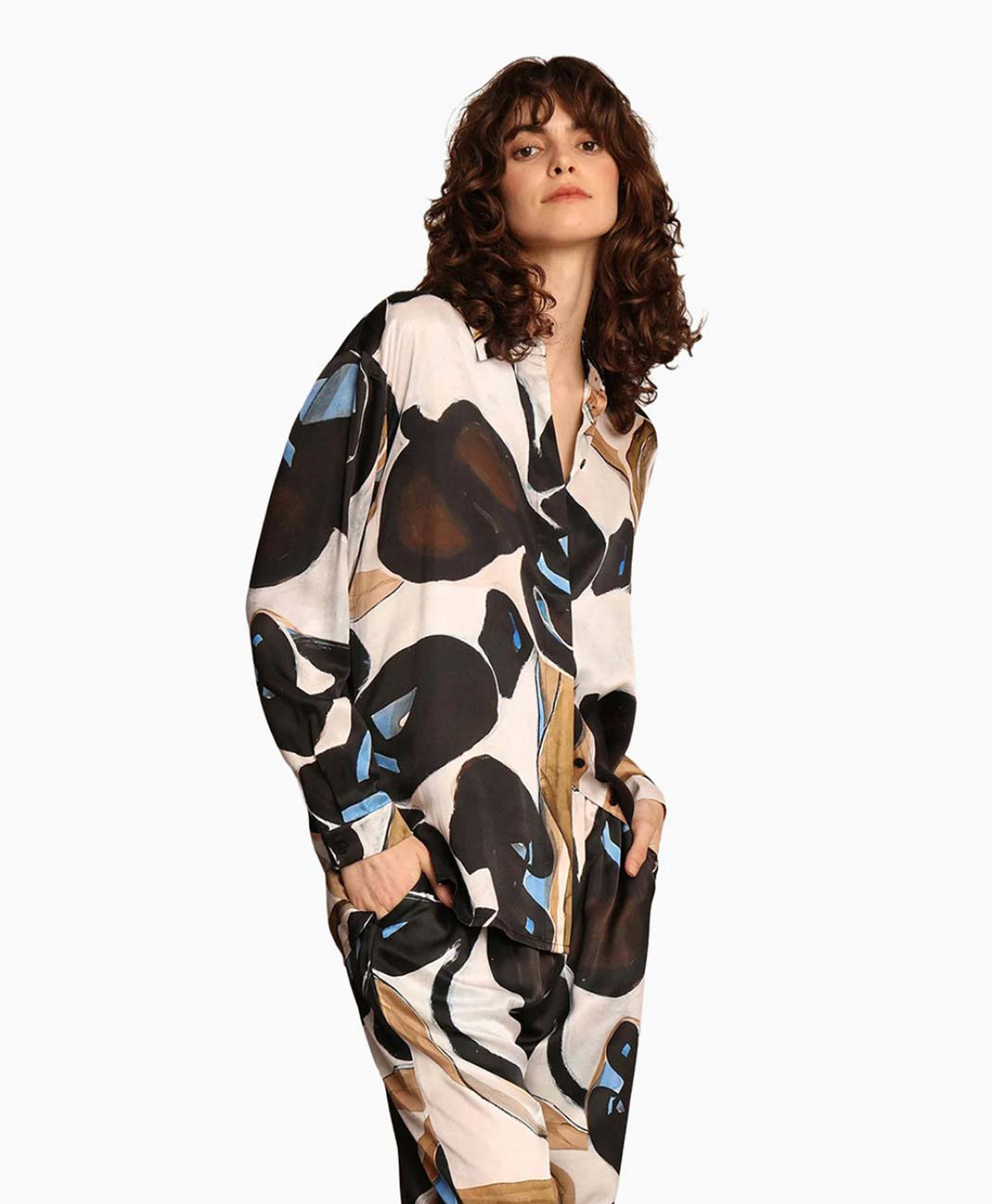 Munthe Blouse Laseia Blauw