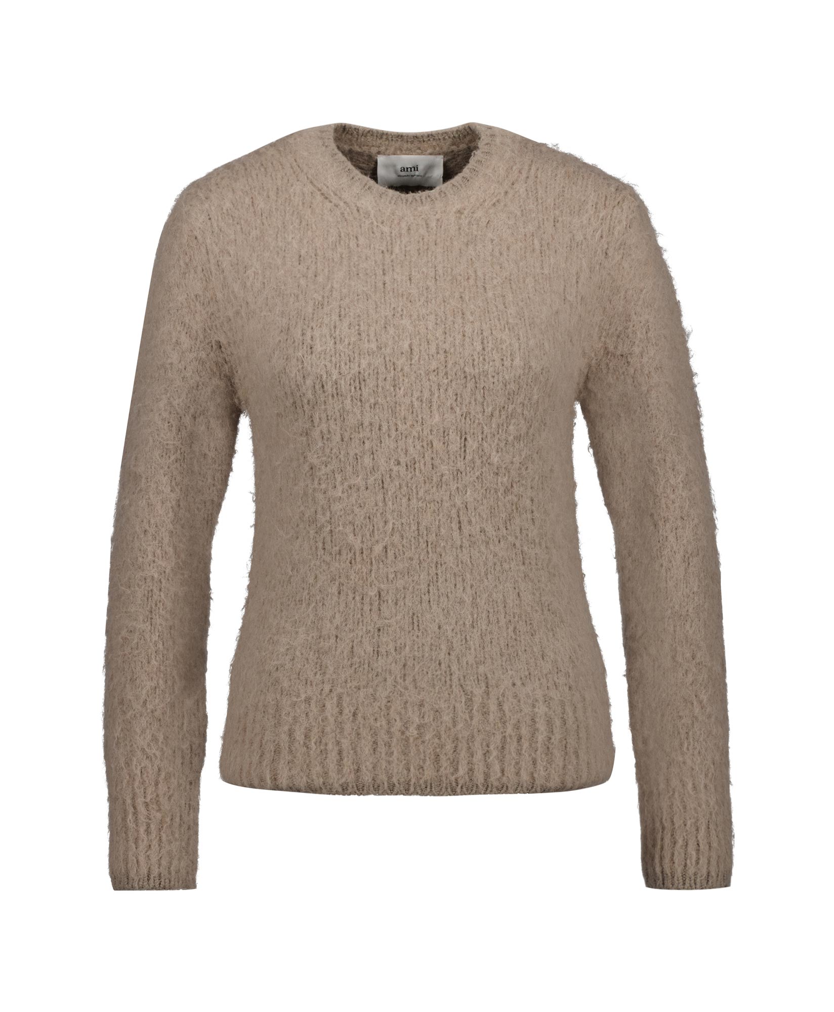 Ami Gebreide Trui Fks053.028 Beige