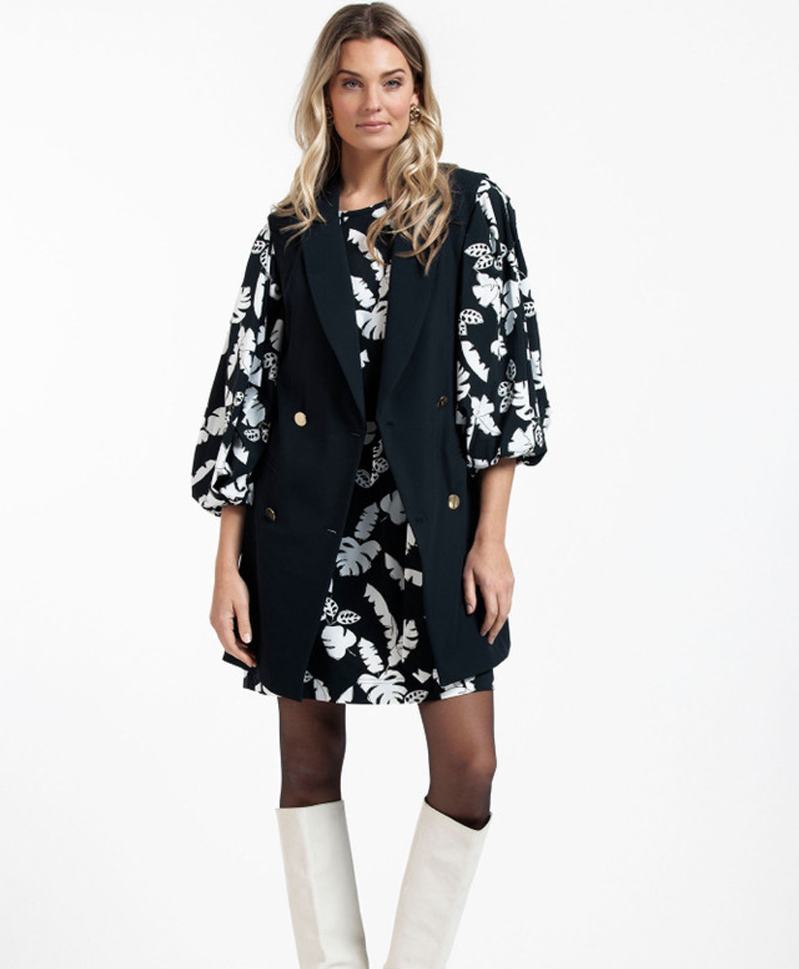 Studio Anneloes Blazer Jazzy Bonded Donker Blauw