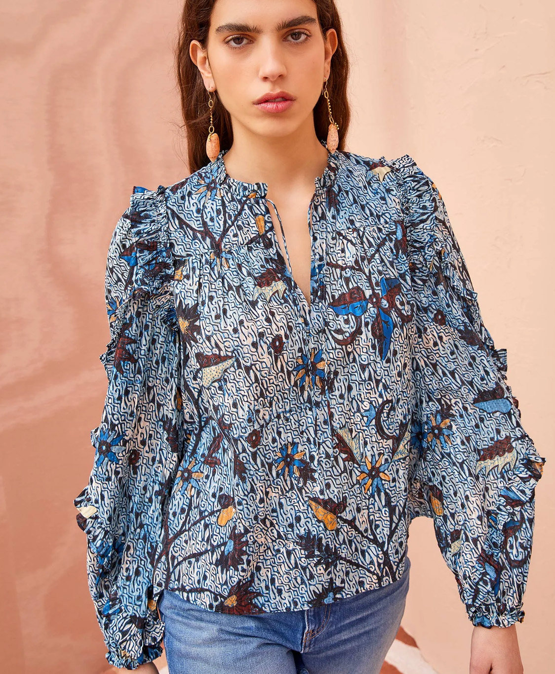 Ulla Johnson Blouse Pf230240 Blauw