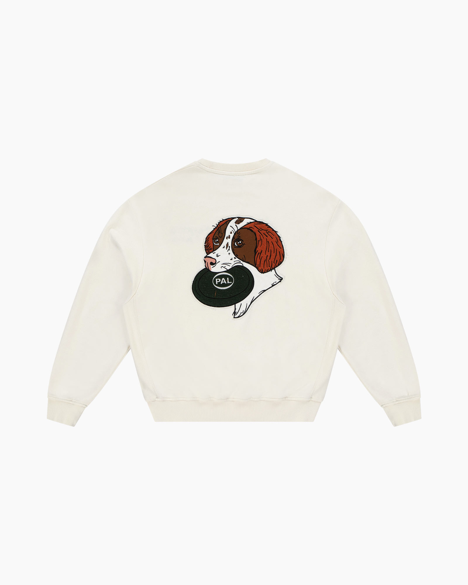 Sweater Frisbee The Dog Crewneck Ecru