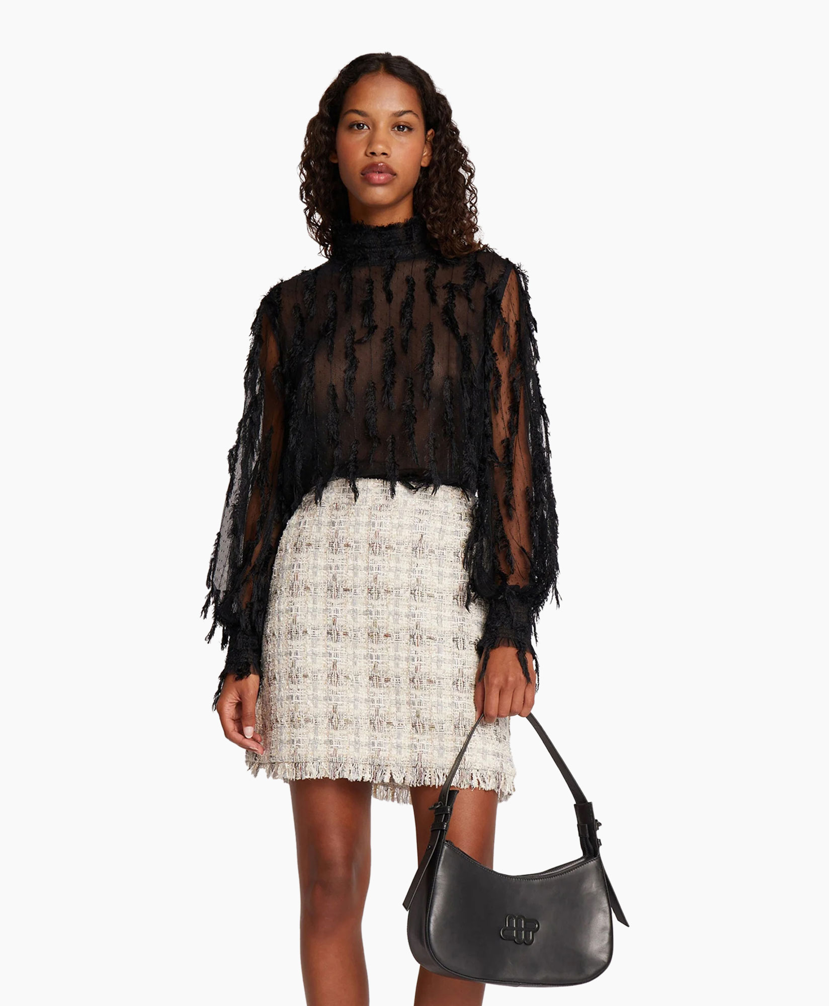 Blouse Skallo Zwart